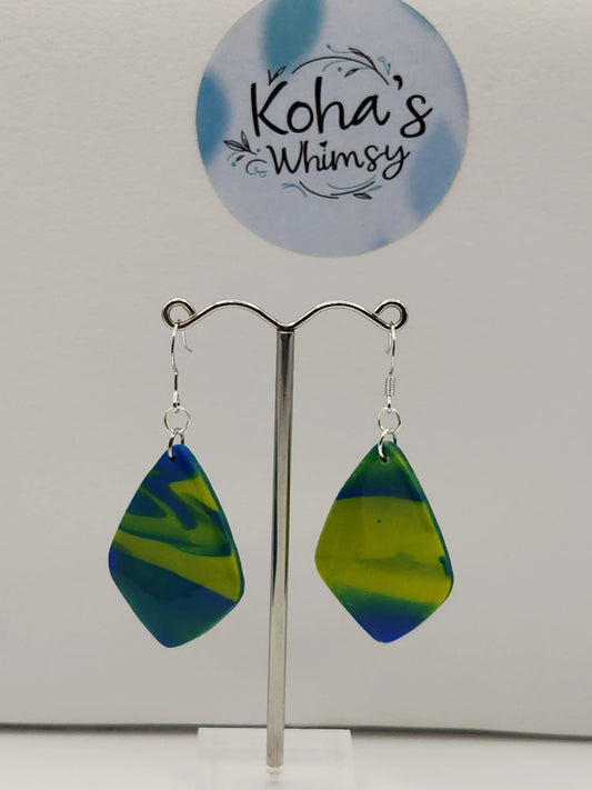 Handmade polymer clay - Creekbed Jewellery Set
