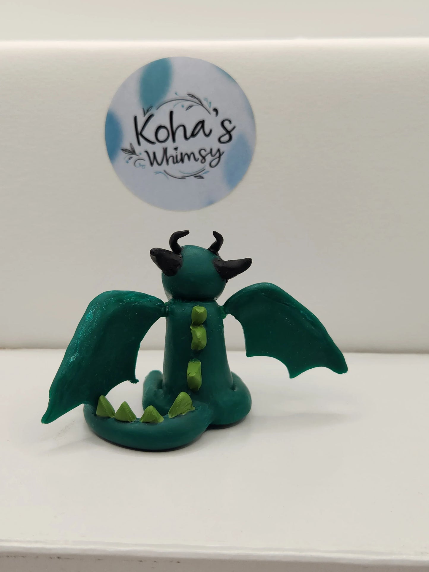 Handmade polymer clay - Terrence the Dragon