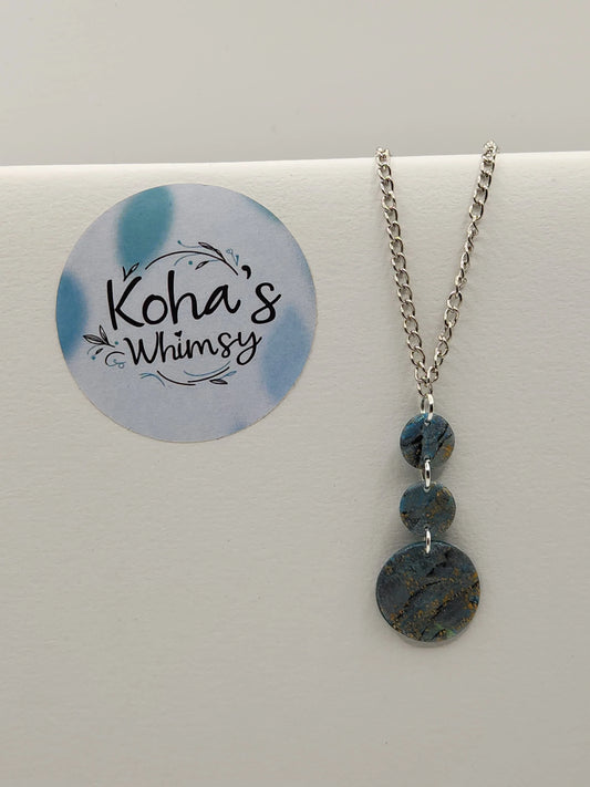 Handmade polymer clay Jewellery Set - River Reflections Jewellery Set