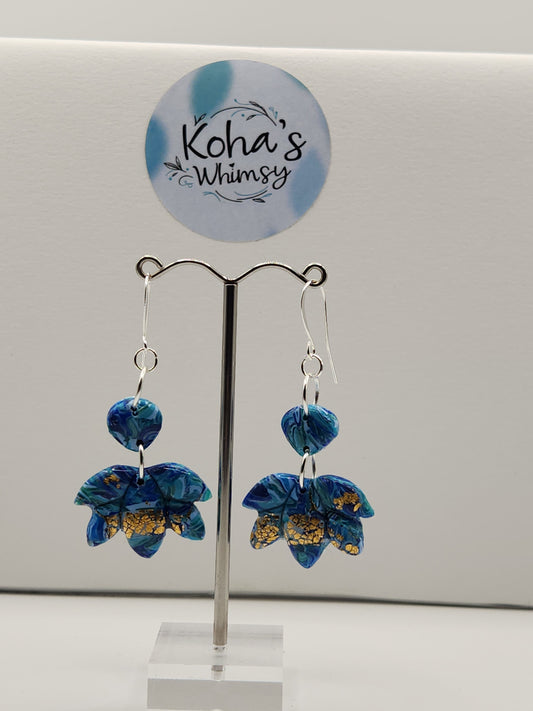 Sea Dreams Medium Lotus Bloom Dangle Earrings