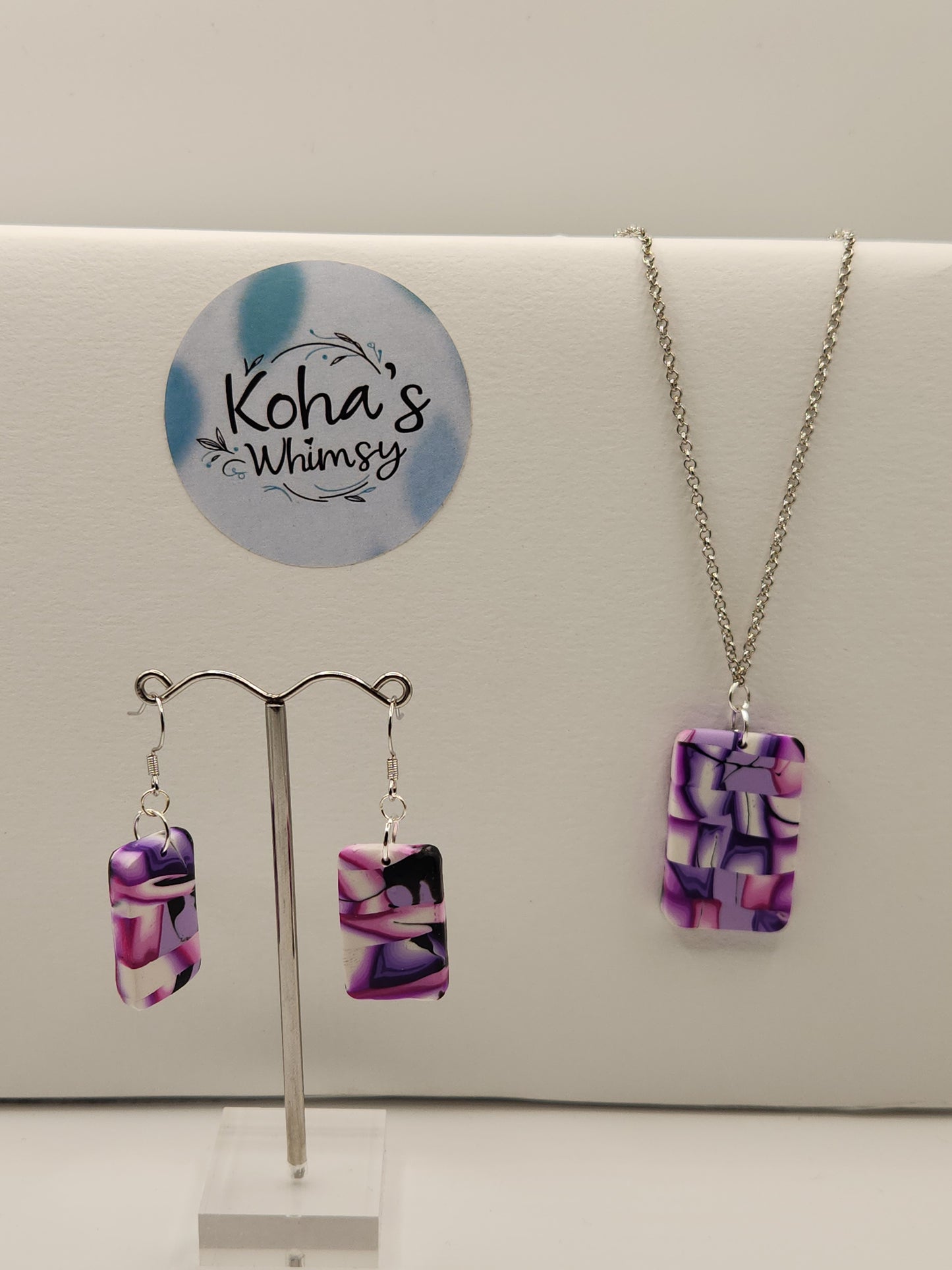 Violet Kaleidoscope Jewellery Set