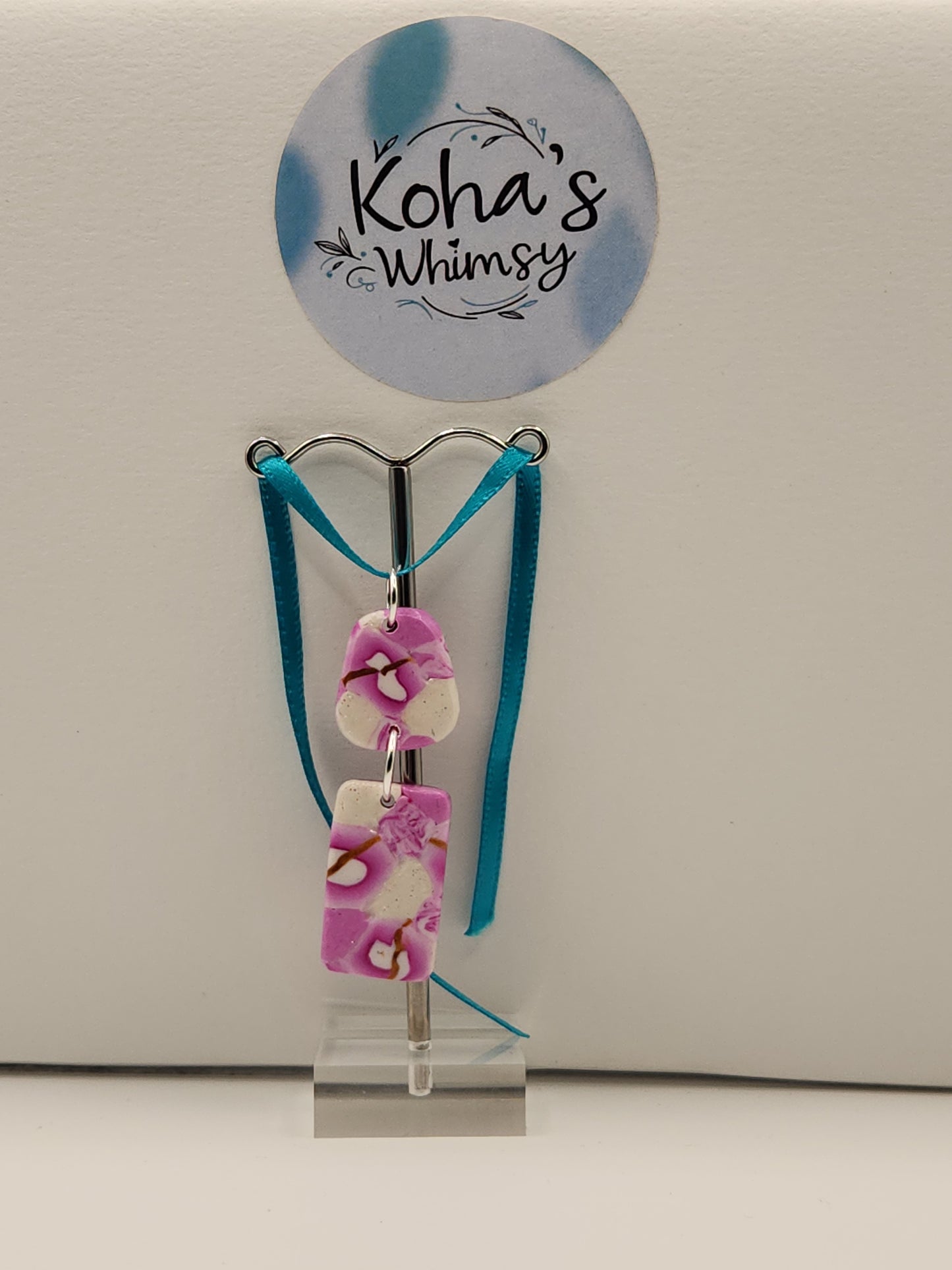 Pink Cherry Gold Pendant