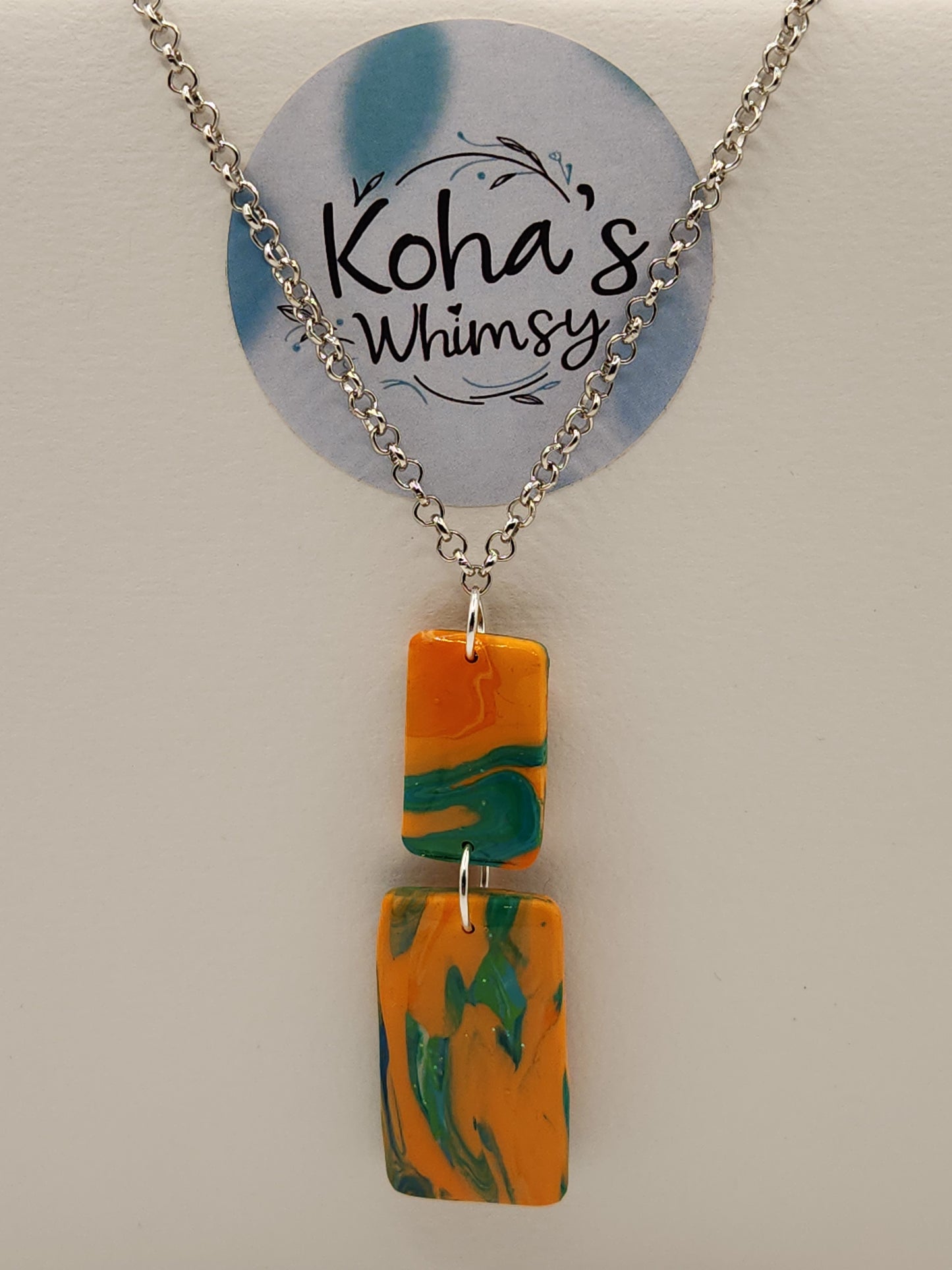 Orange Emerald Jewellery Set