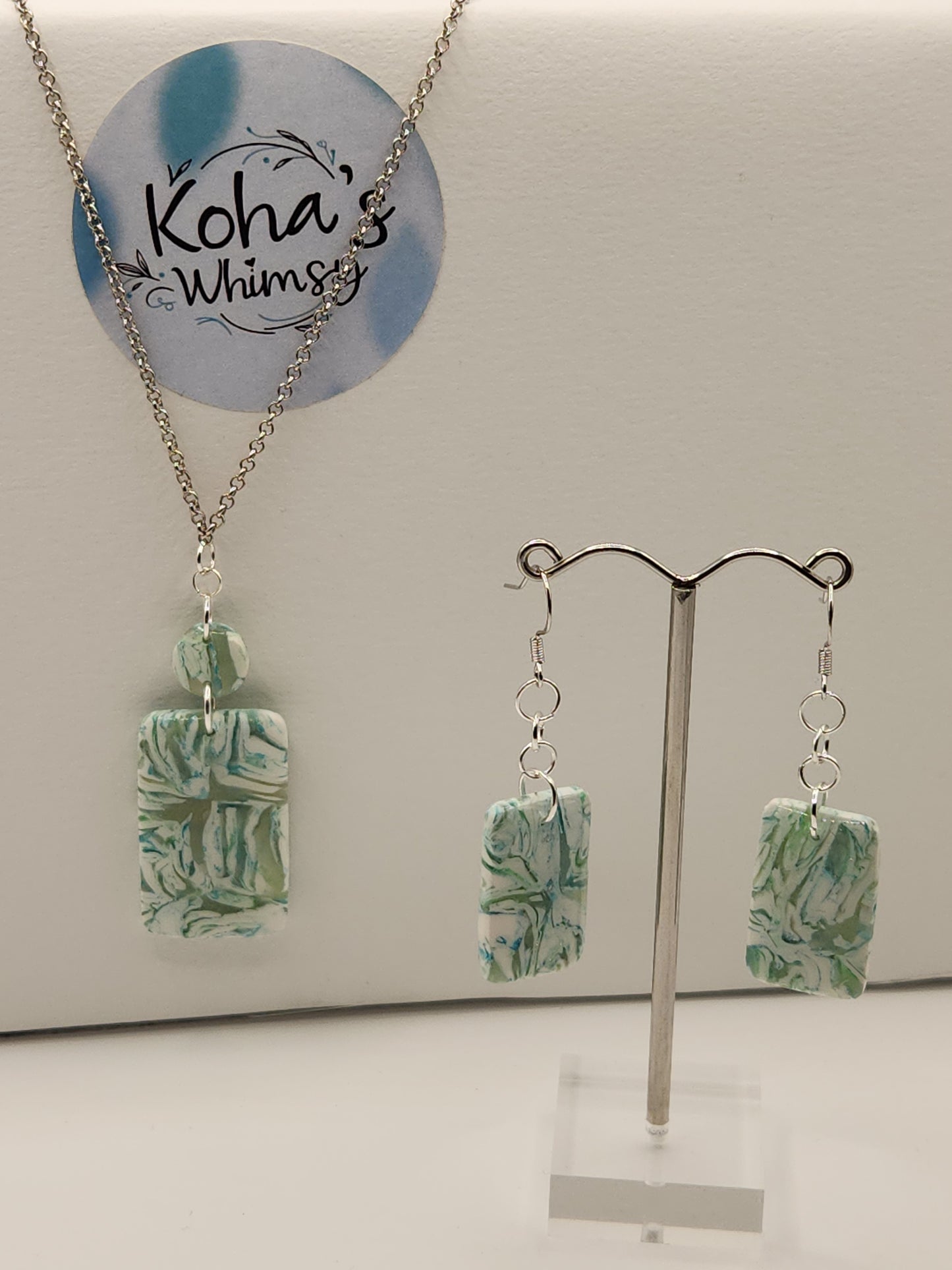 Aqua Howlite Jewellery Set