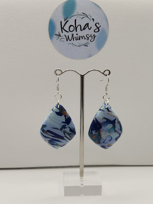 Ocean Vibes Large Drop Diamond Dangle Earrings