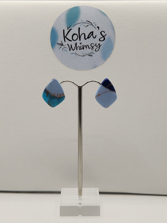 Ocean Vibes Small Drop Diamond Stud Earrings