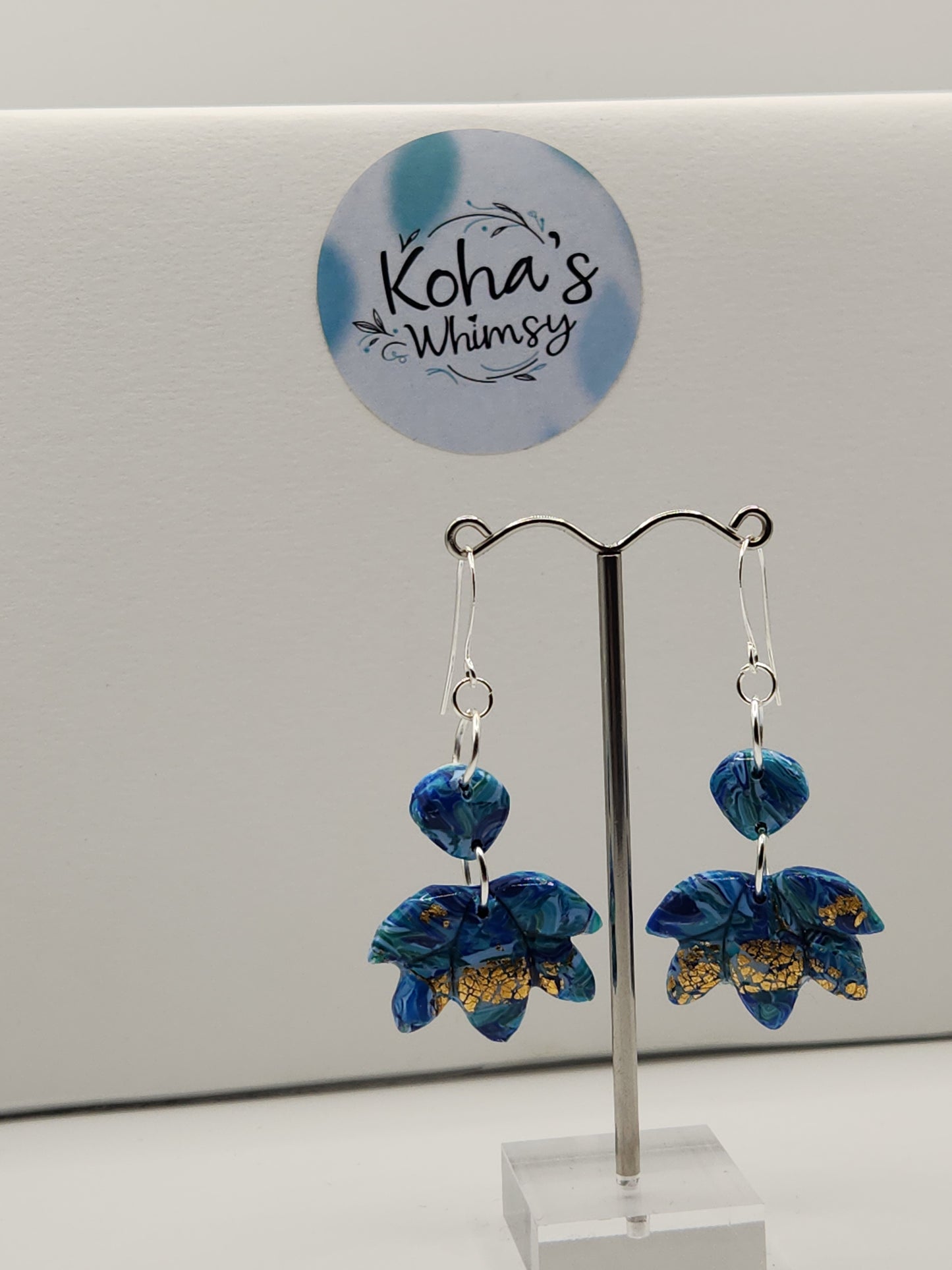 Sea Dreams Medium Lotus Bloom Dangle Earrings