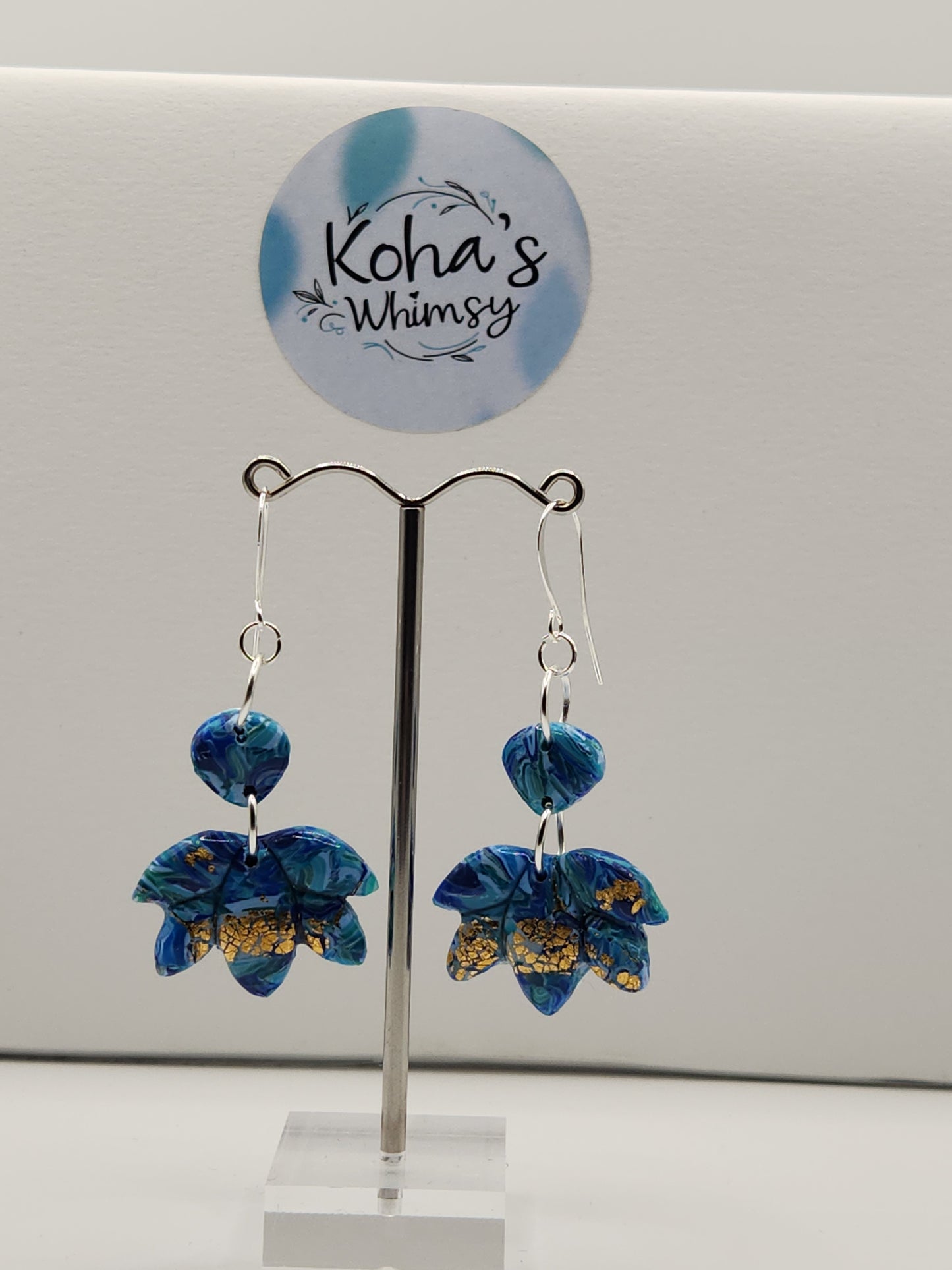 Sea Dreams Medium Lotus Bloom Dangle Earrings