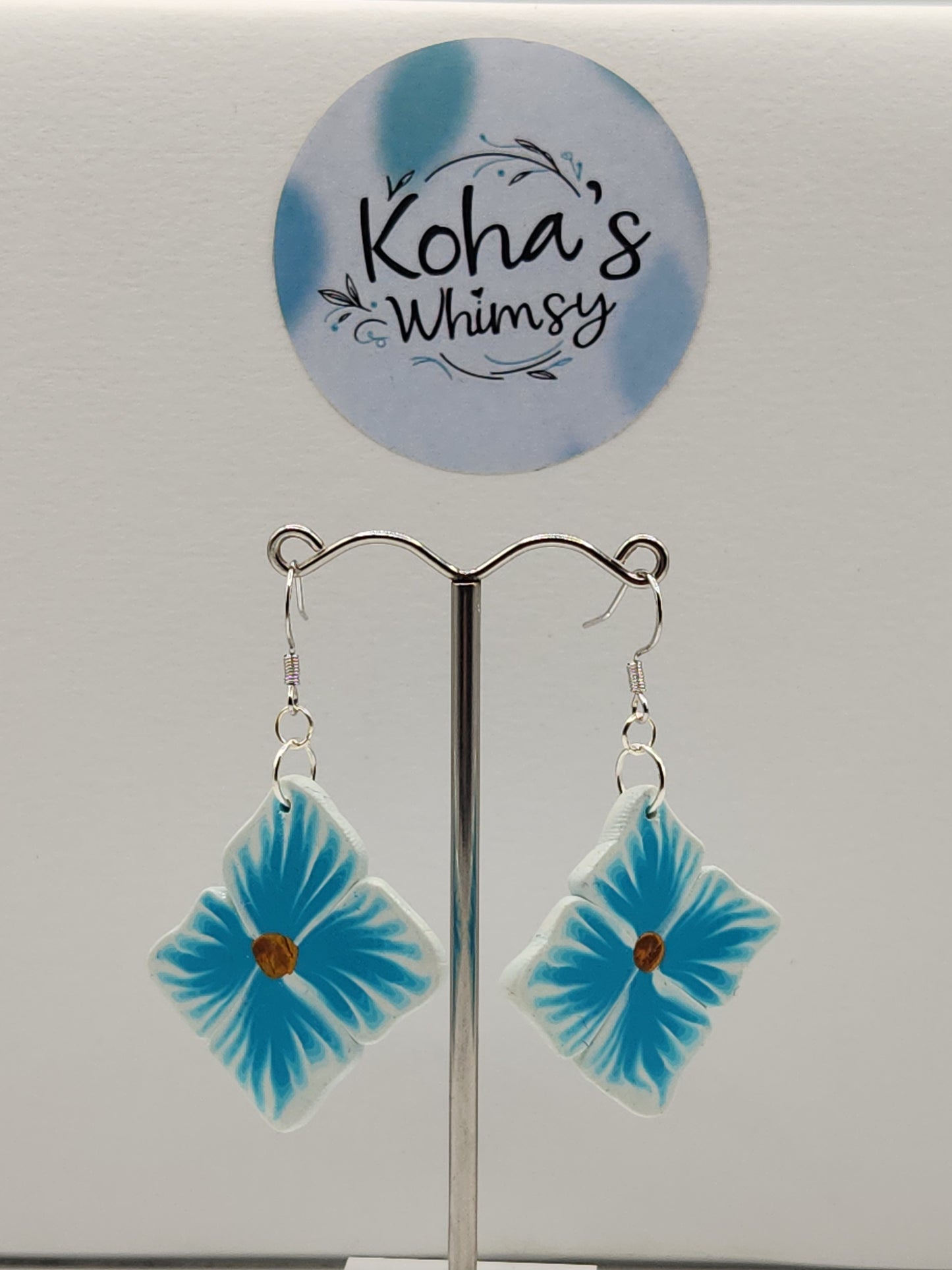 Sky Flowers Dangle Earrings