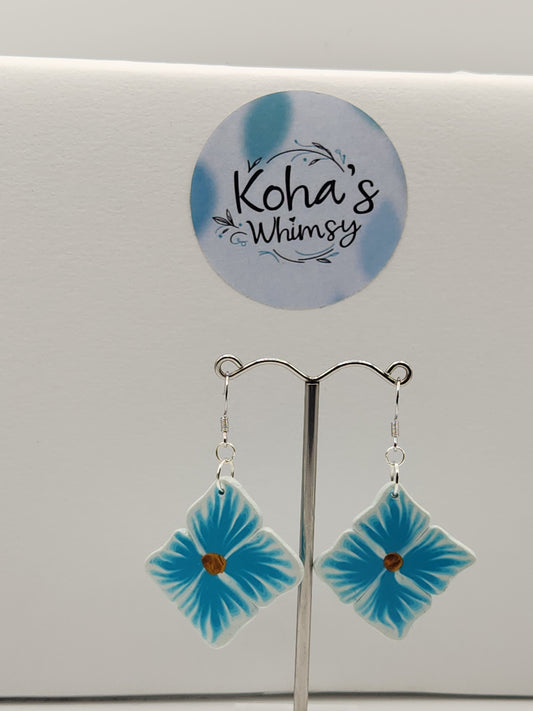 Sky Flowers Dangle Earrings