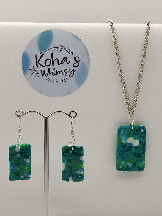 Shades of Green Jewellery Set