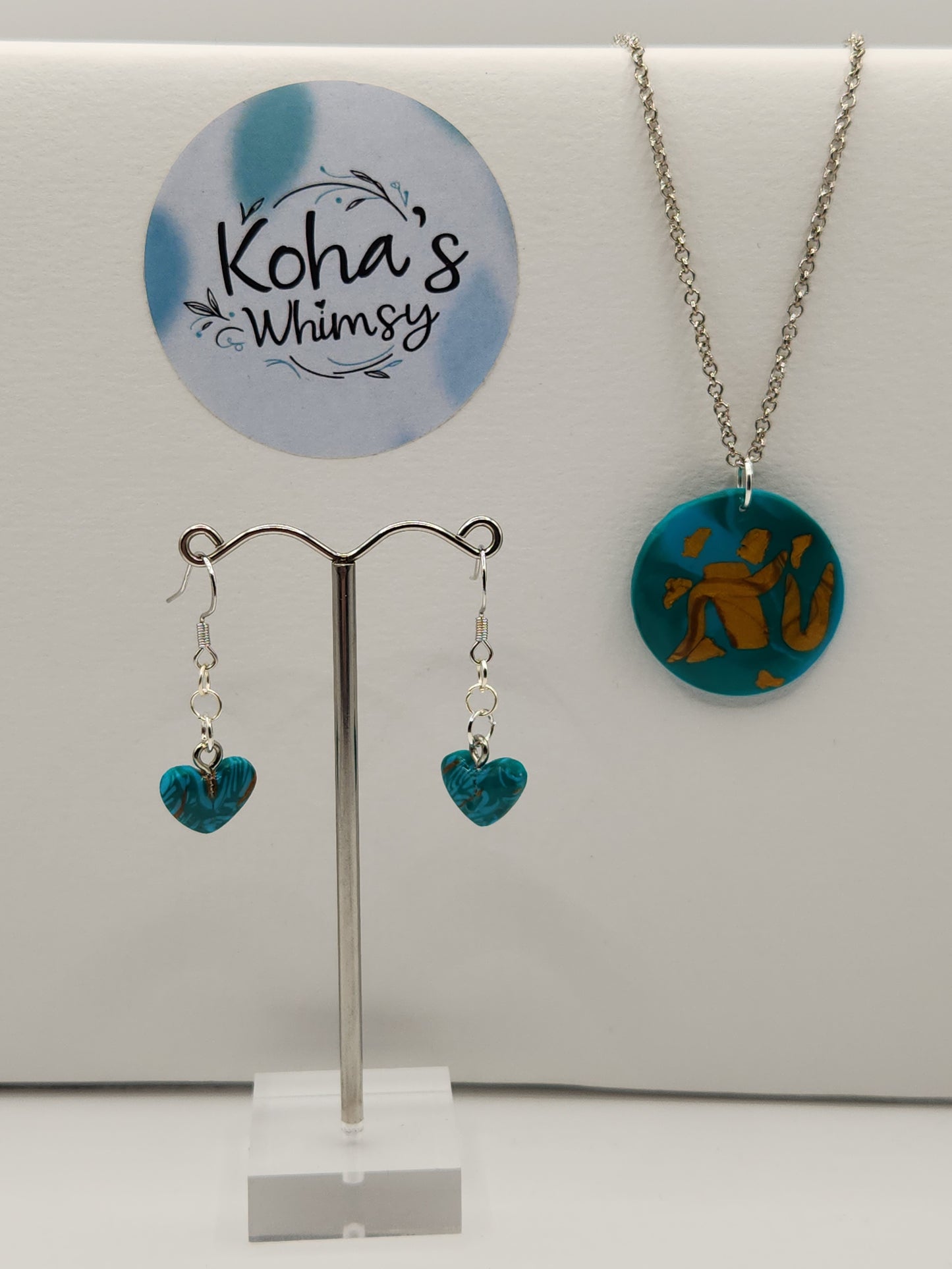 Golden Inlay Jewellery Set