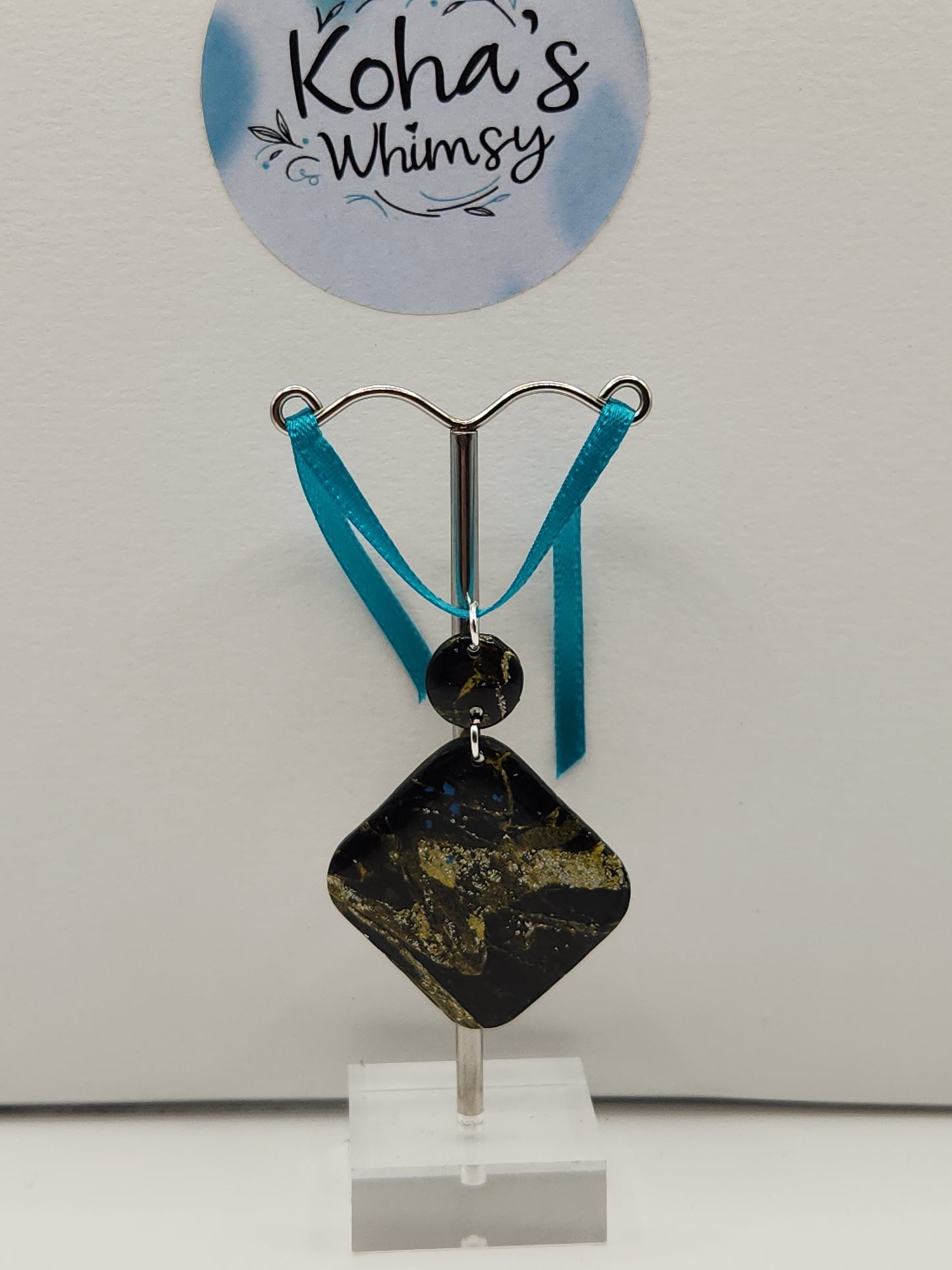 Black & Gold Howlite Jewellery Set