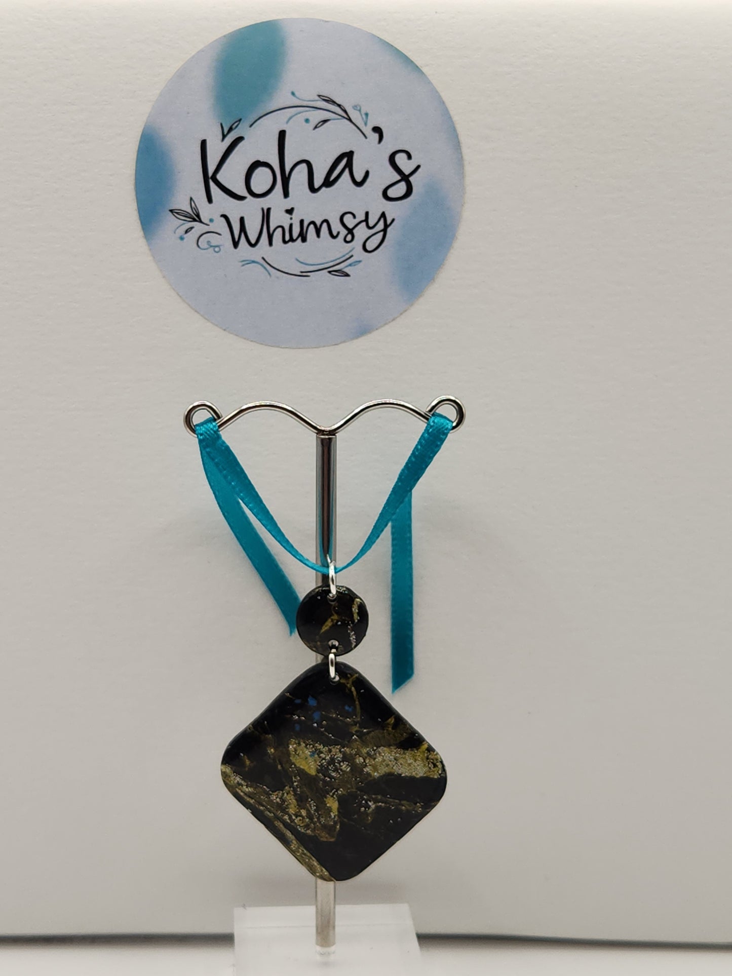 Black & Gold Howlite Jewellery Set