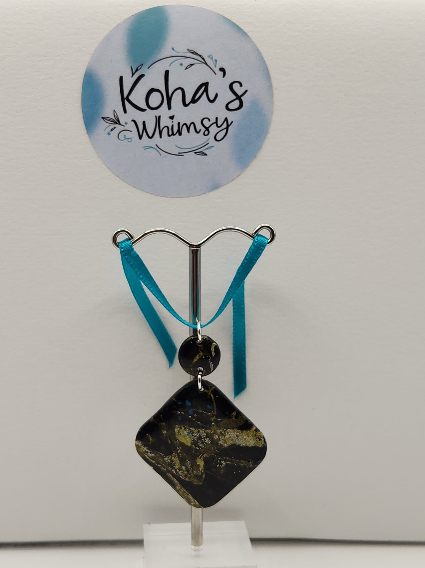 Black & Gold Howlite Jewellery Set