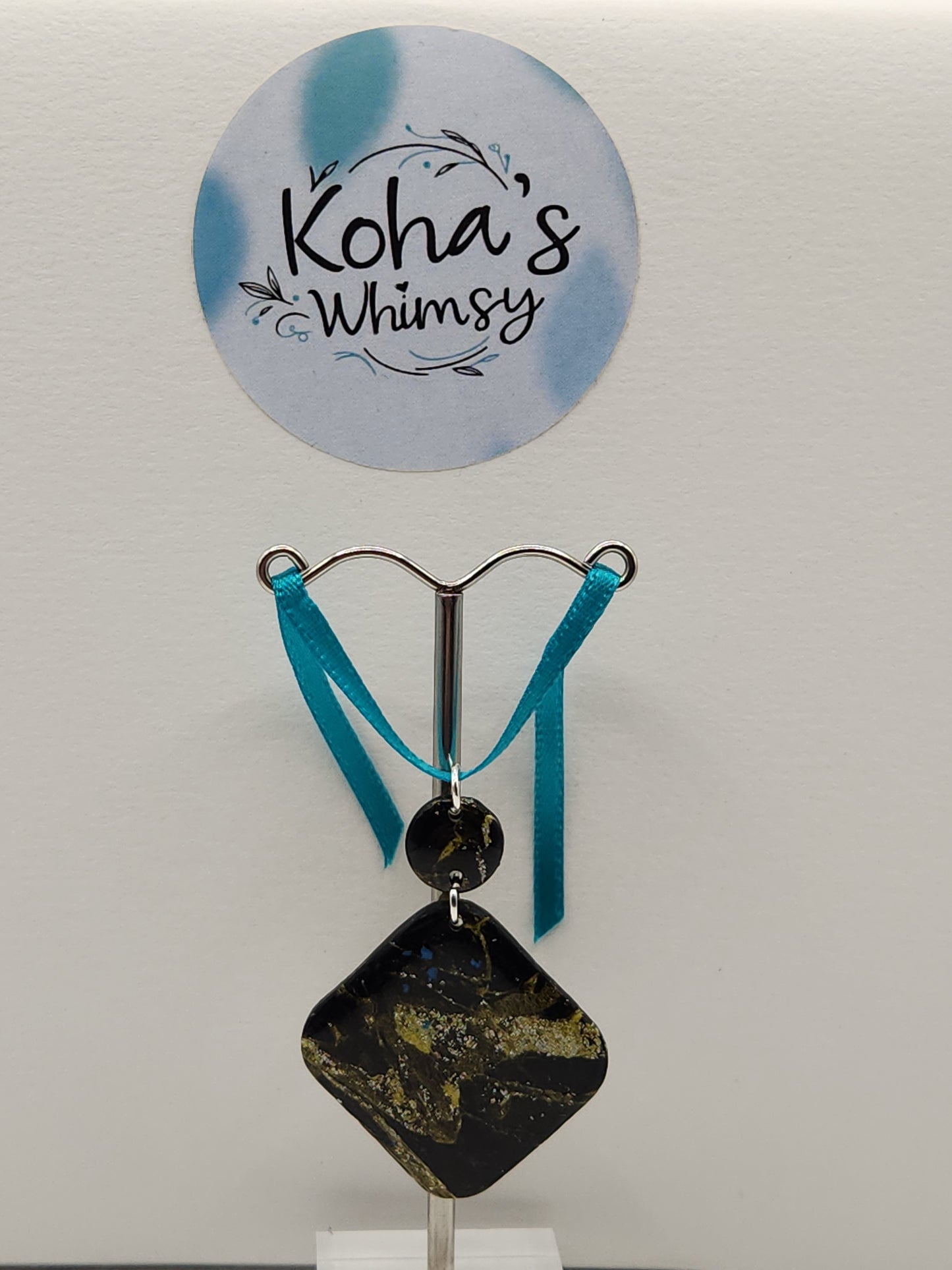 Black & Gold Howlite Jewellery Set