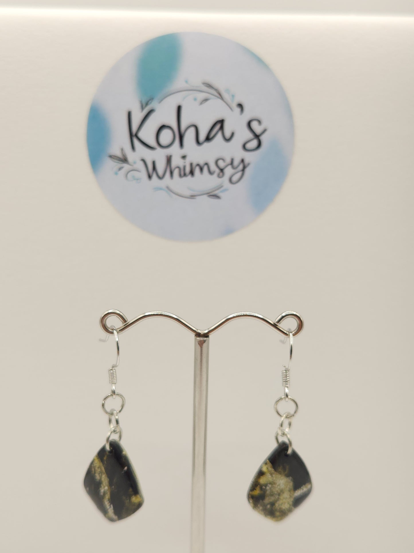 Black & Gold Howlite Jewellery Set