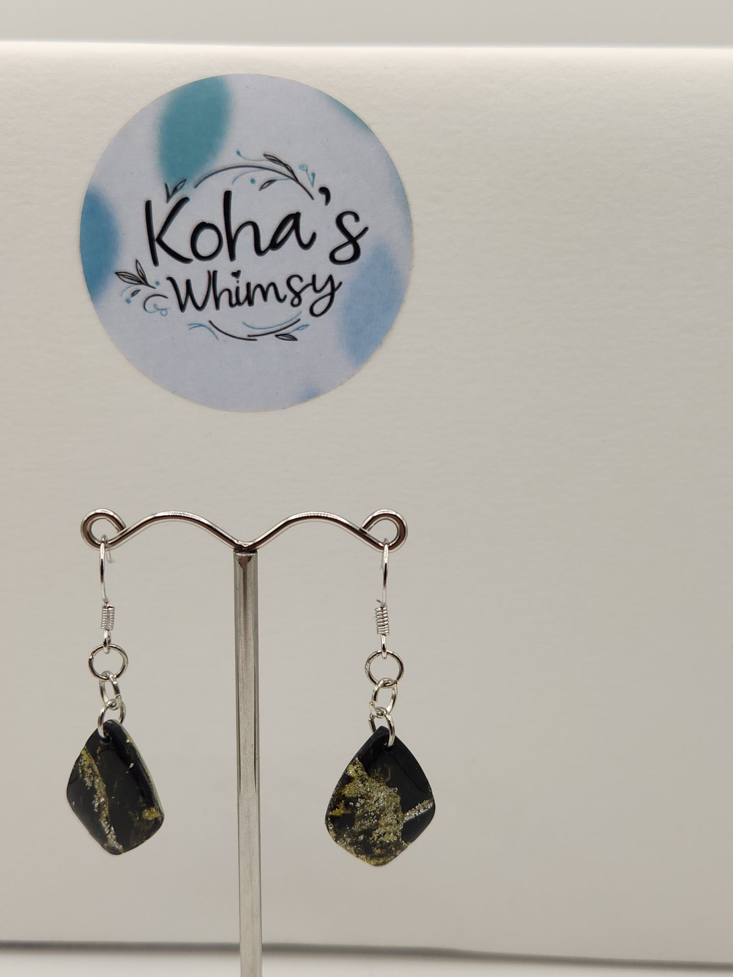 Black & Gold Howlite Jewellery Set