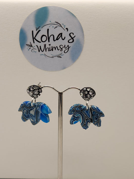 Shore Pool Small Lotus Bloom Stud Earrings