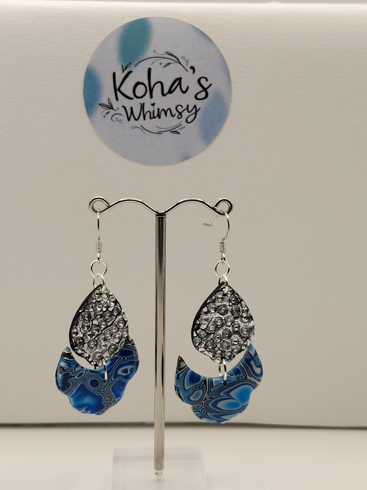 Shore Pool Large Cascading Petal Dangle Earrings