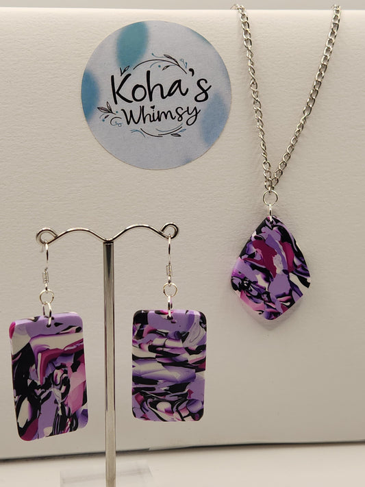 Violet Chaos Jewellery Set