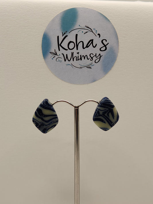 Starlight Shimmer Small Drop Diamond Stud Earrings