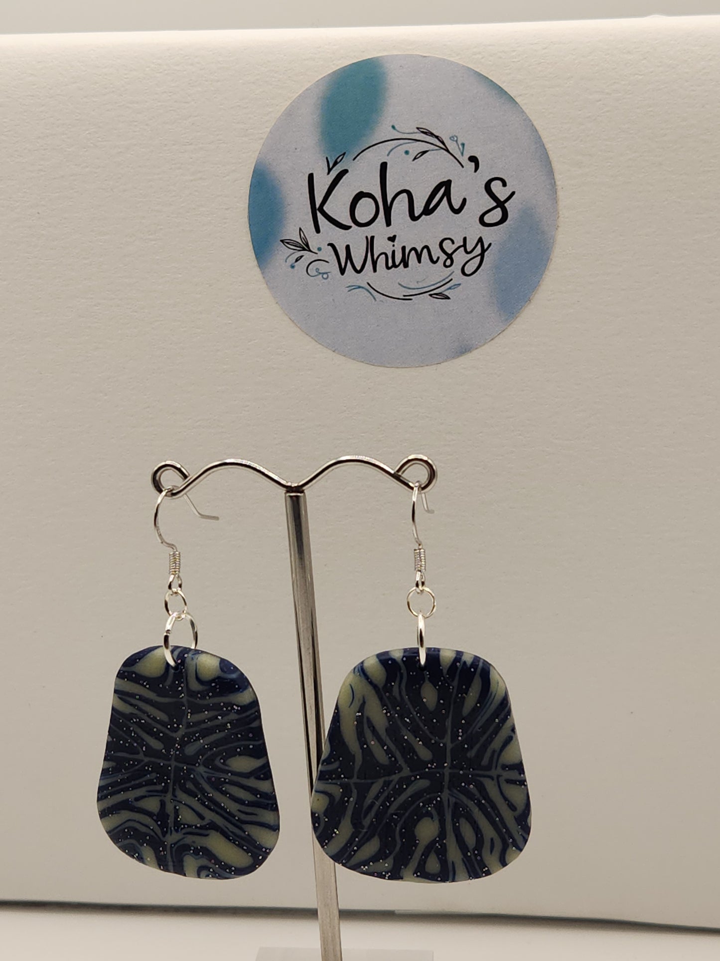 Starlight Shimmer Large Quadrangle Dangle Earrings