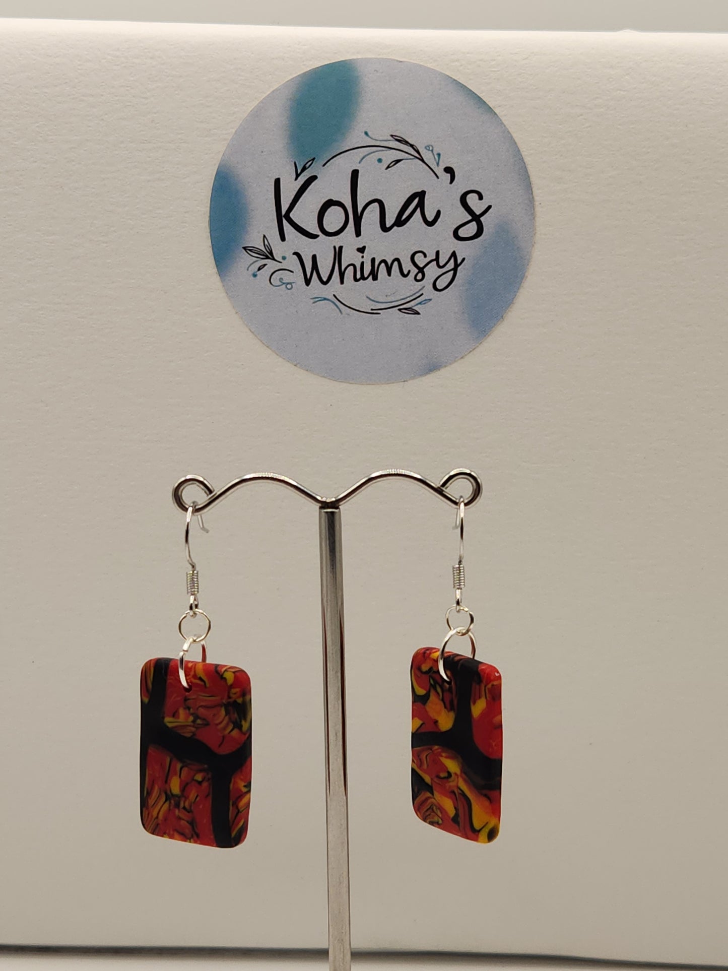 Dreamtime Small Rectangle Dangle Earrings