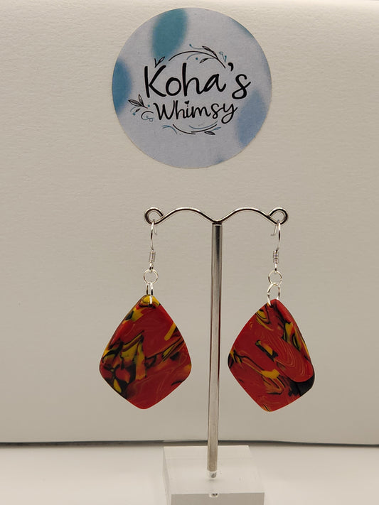 Dreamtime Large Drop Diamond Dangle Earrings