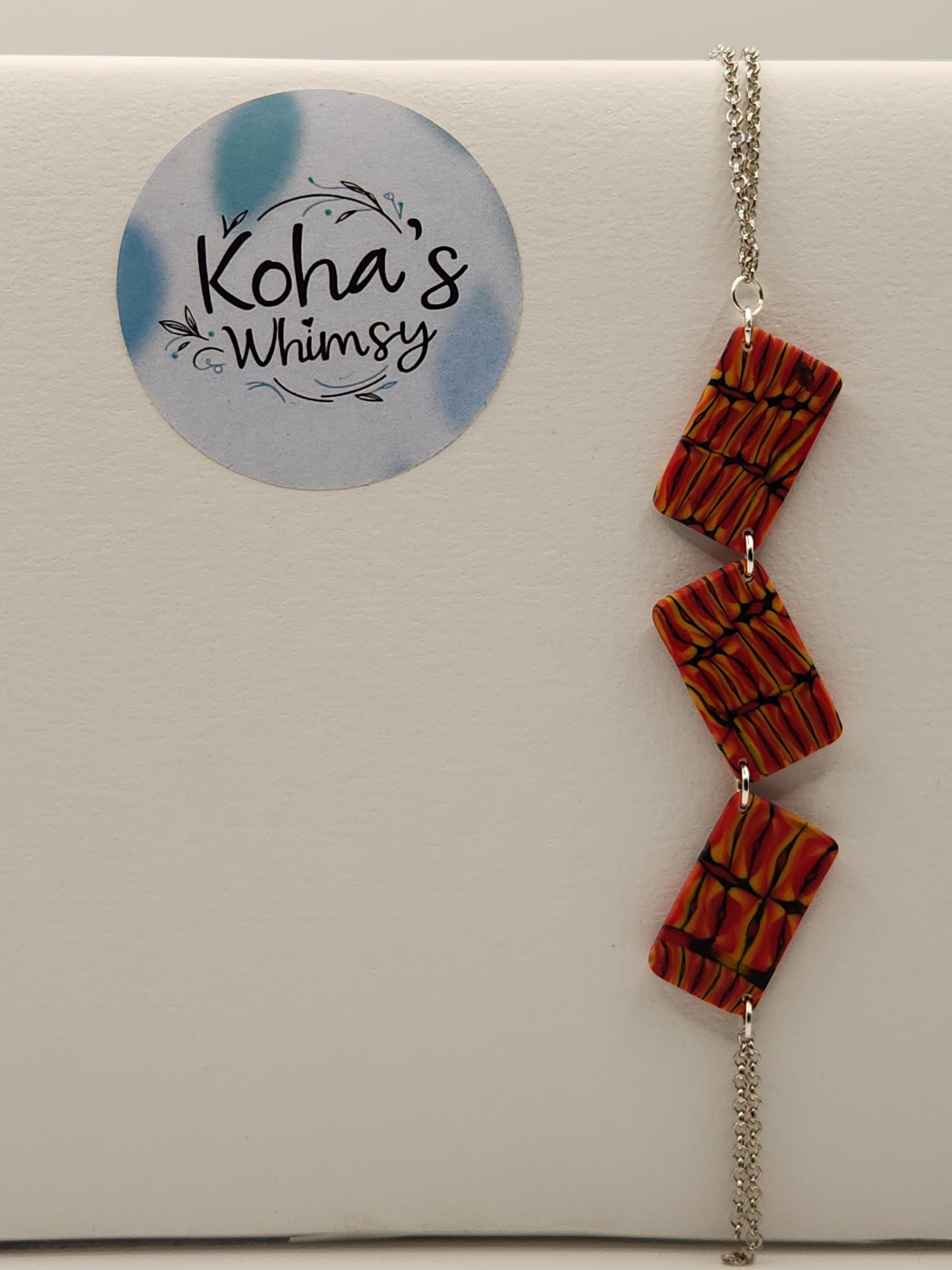 Dreamtime Jewellery Set - Diamond Studs & Cascading Rectangles Necklace