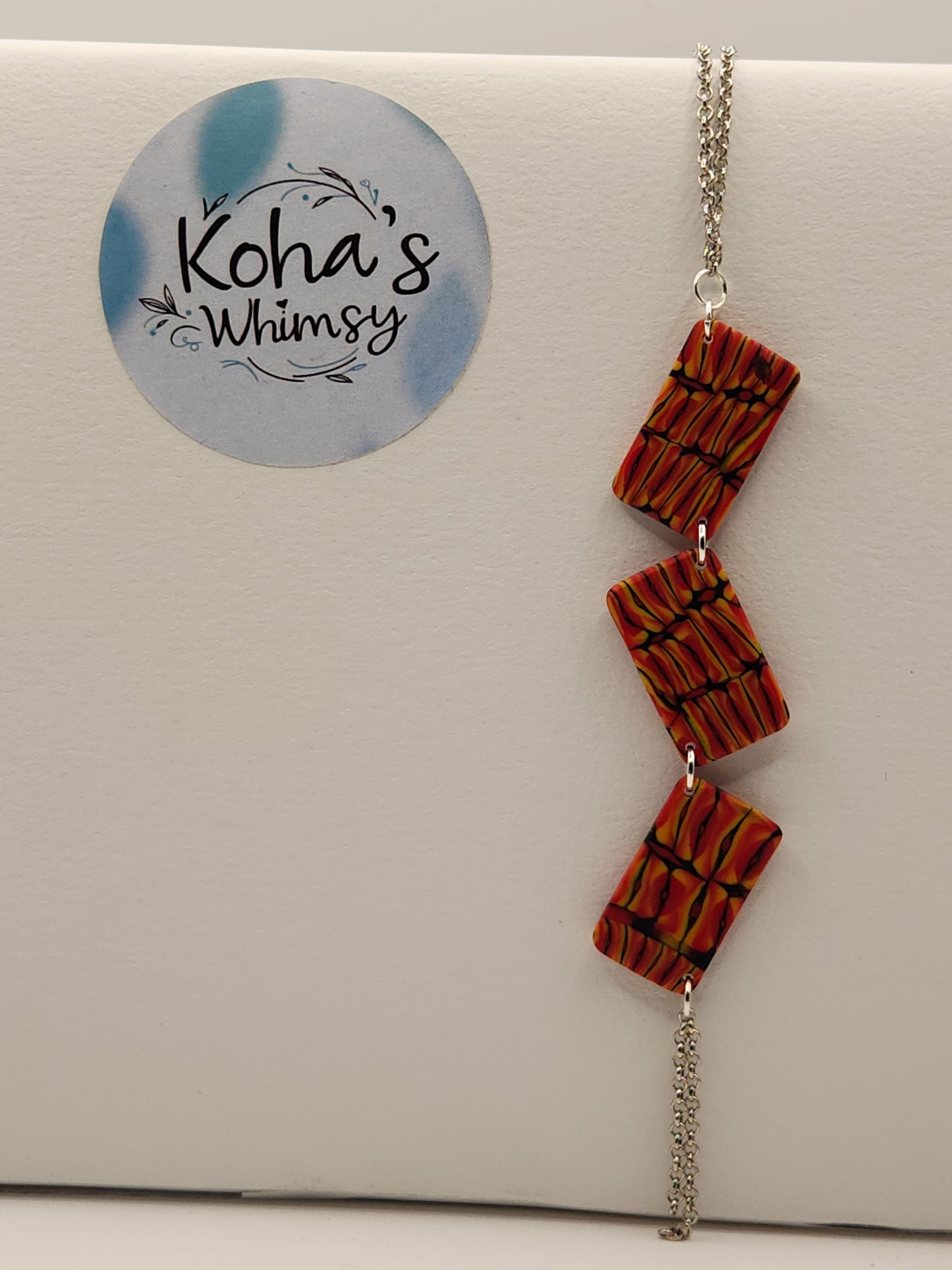 Dreamtime Jewellery Set - Diamond Studs & Cascading Rectangles Necklace