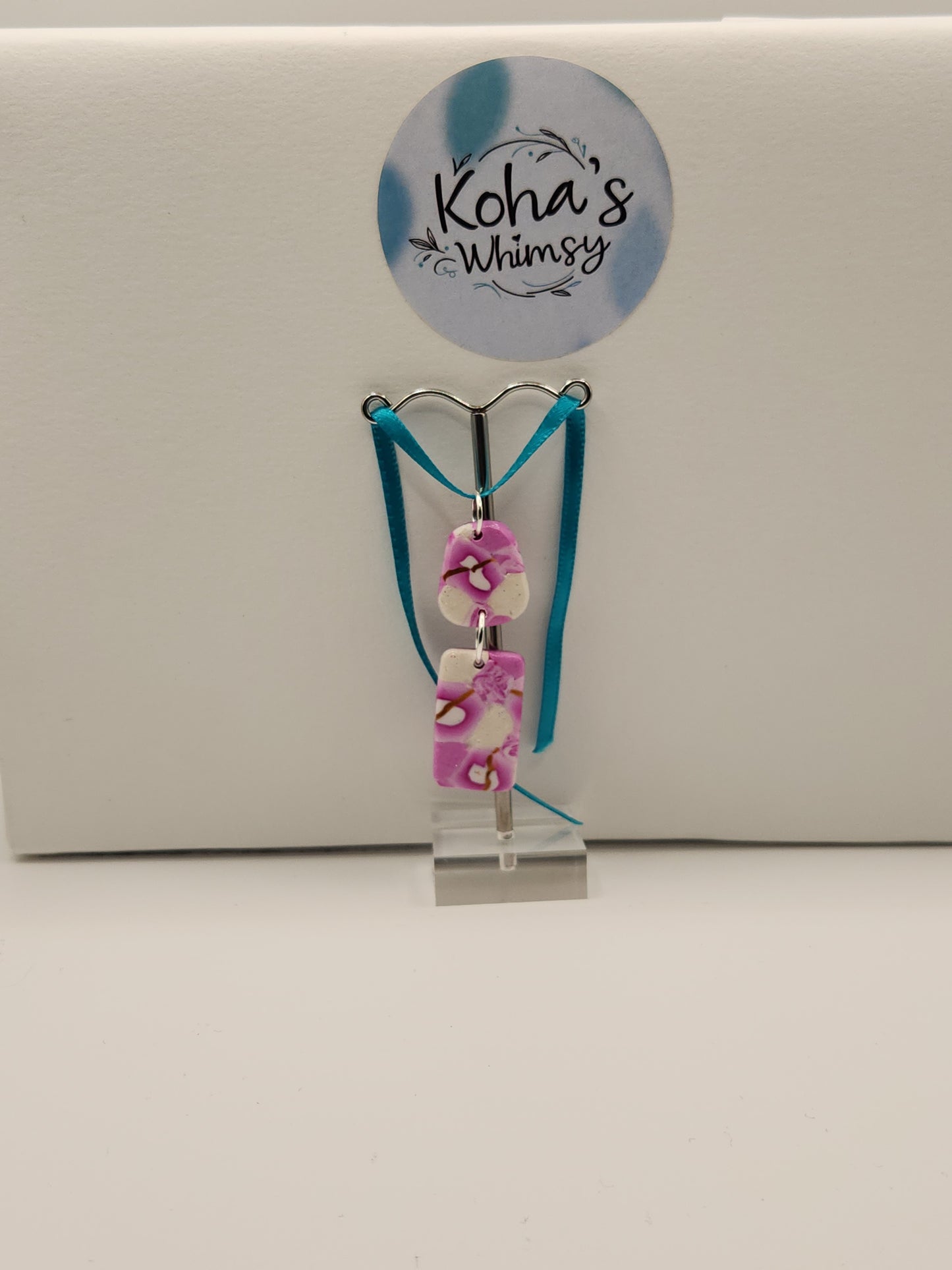 Pink Cherry Gold Pendant