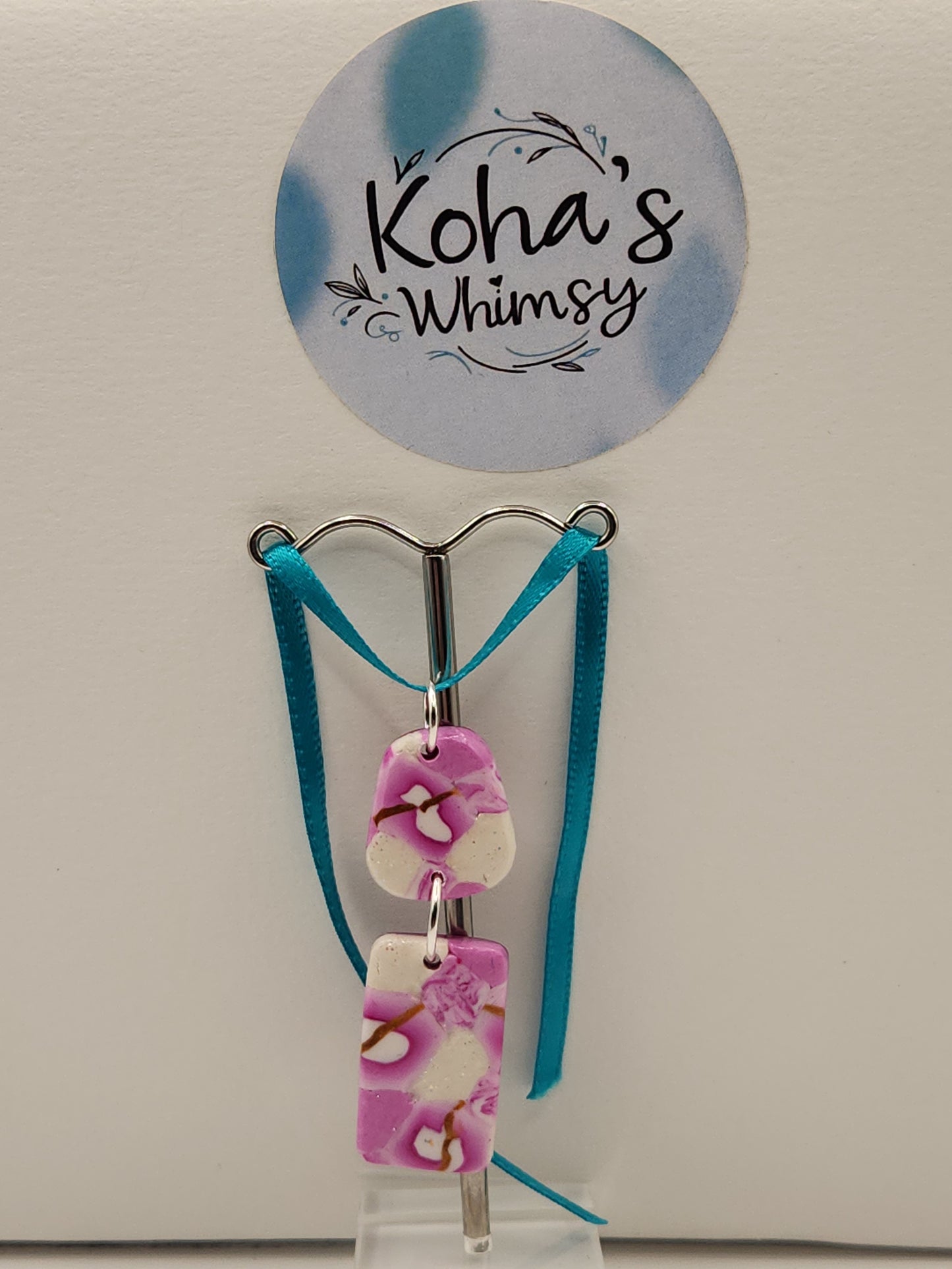 Pink Cherry Gold Pendant