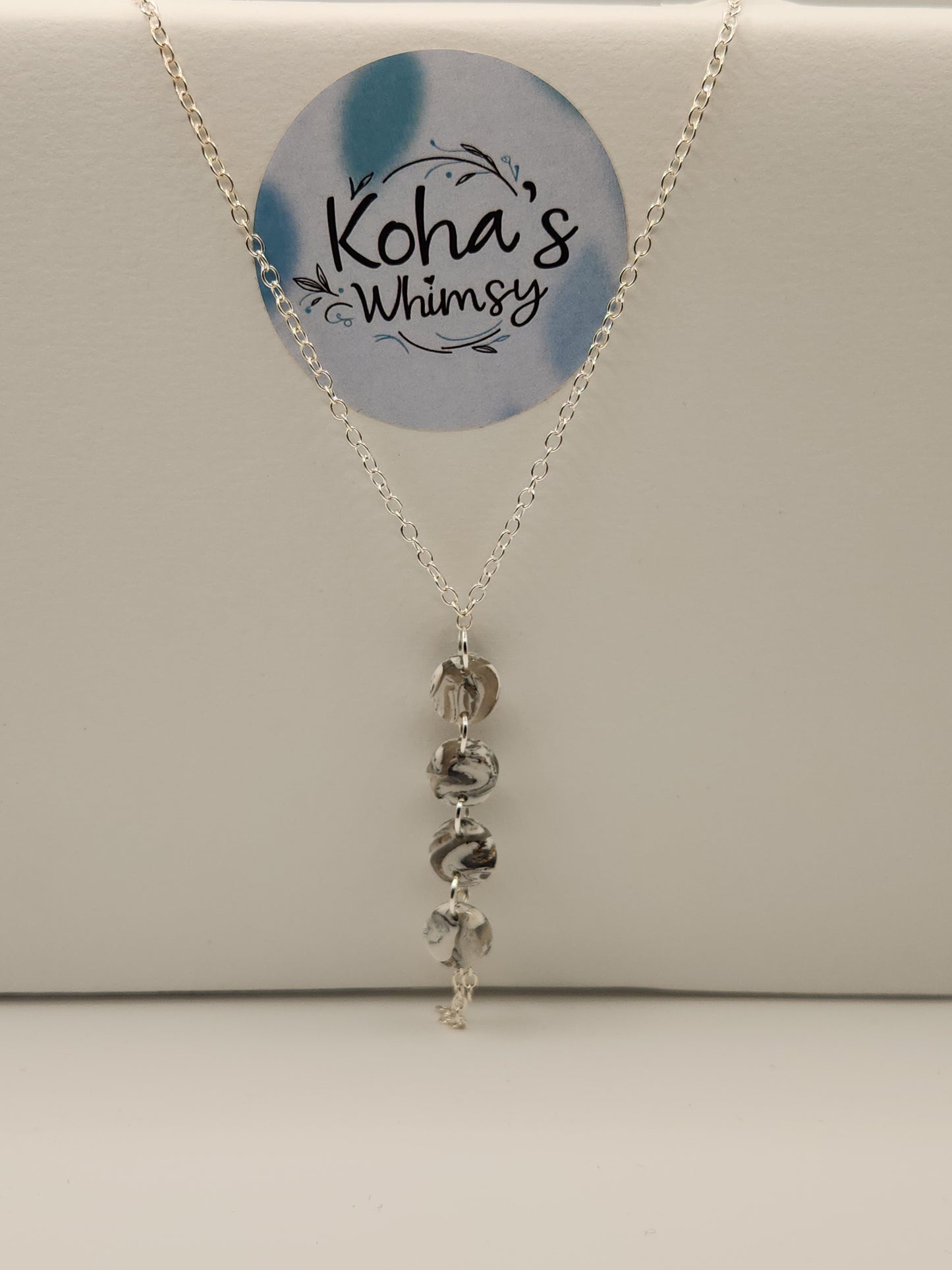 Howlite Jewellery Set - Diamond Earrings & Circle Pendant