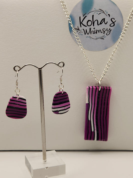 Layers of Purple Jewellery Set
