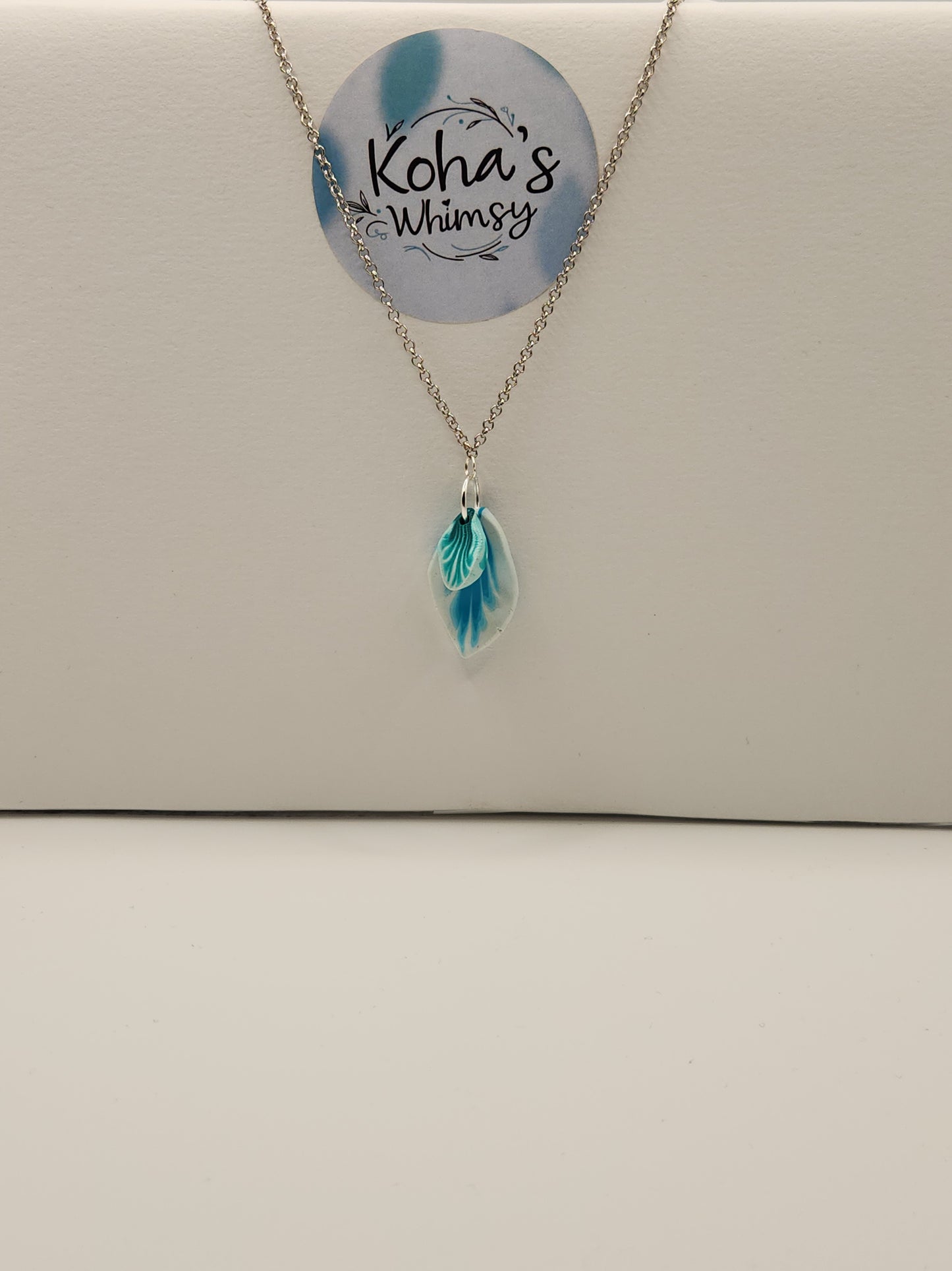 Teal Leaves Jewellery Set