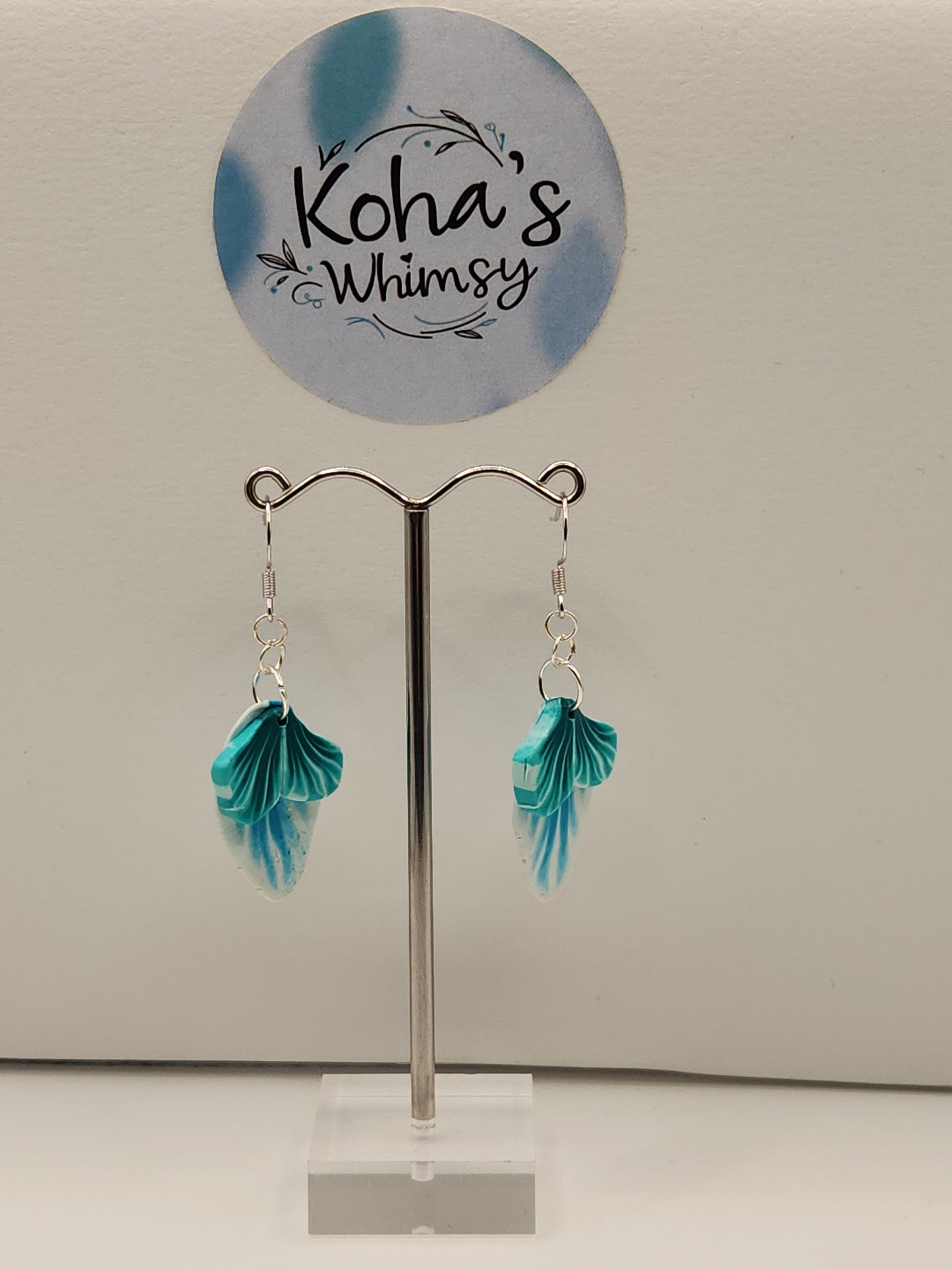 Teal Leaves Jewellery Set