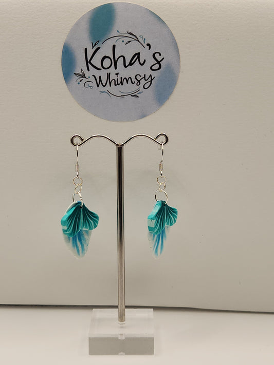 Teal Leaves Jewellery Set