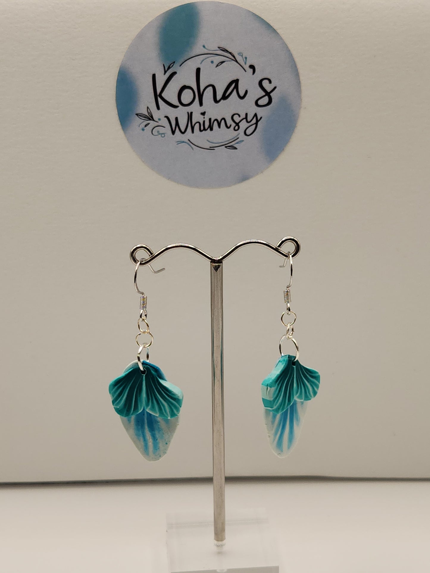 Teal Leaves Jewellery Set