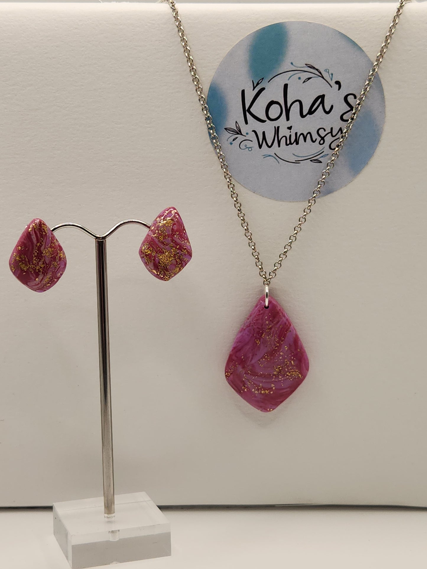 Golden Mauve Jewellery Set