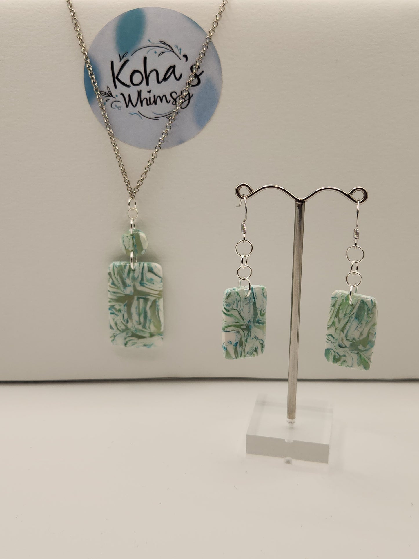 Aqua Howlite Jewellery Set