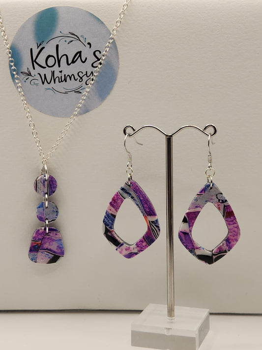 Metallic Watercolour Jewellery Set