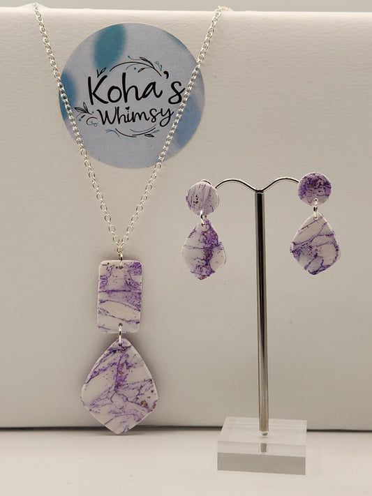 Violet Howlite Jewellery Set