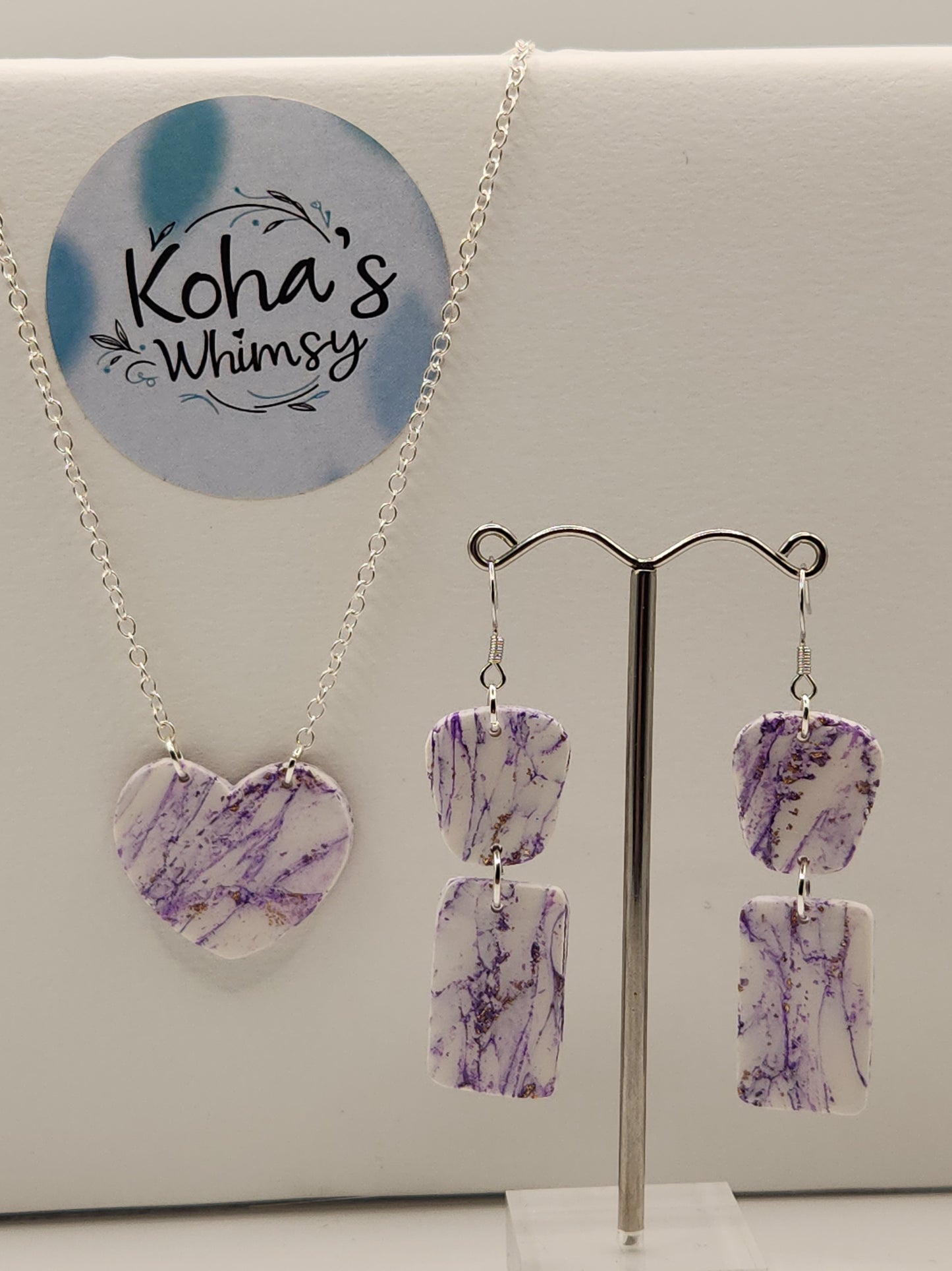 Violet Howlite Jewellery Set