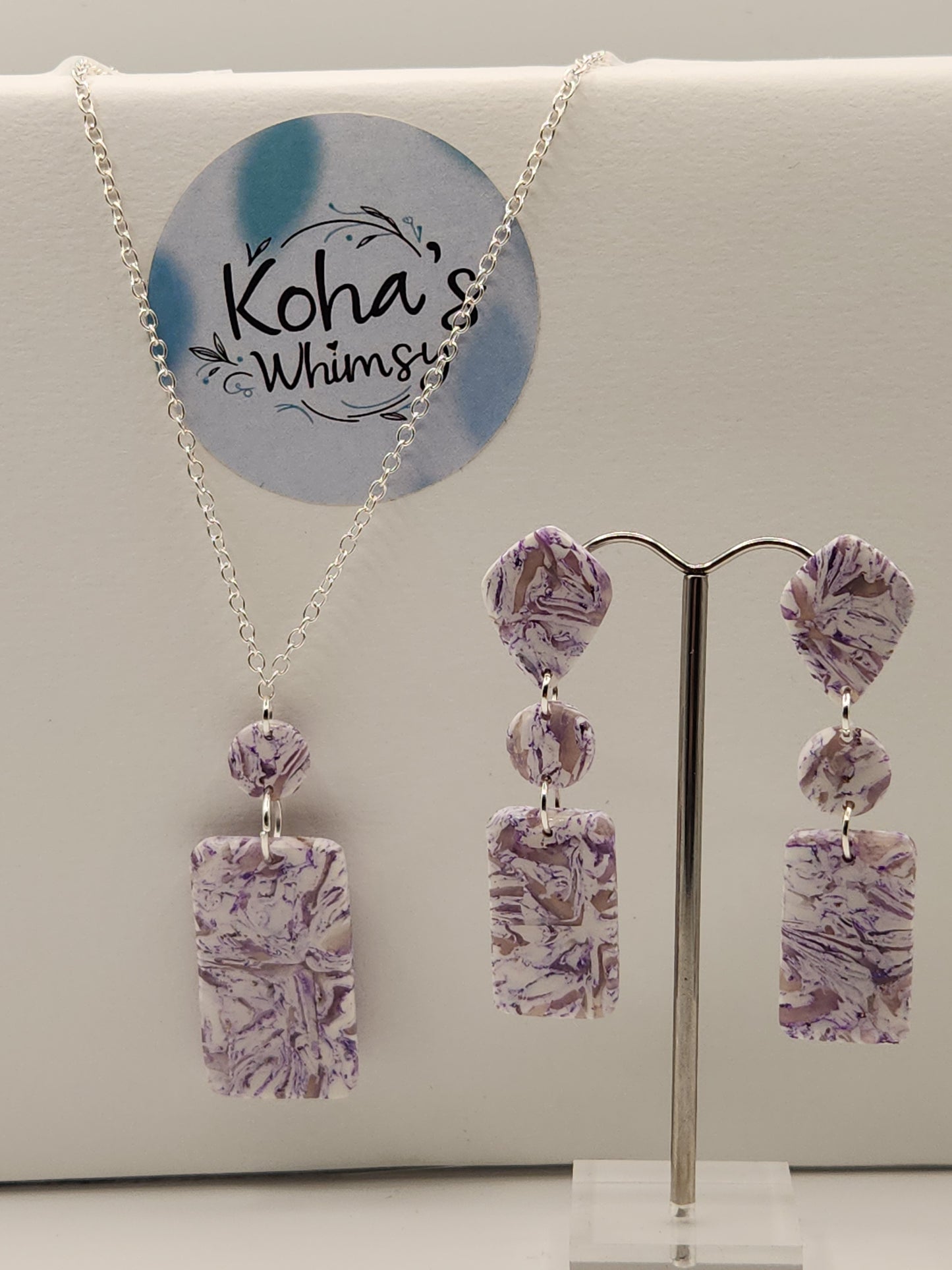 Violet Howlite Jewellery Set