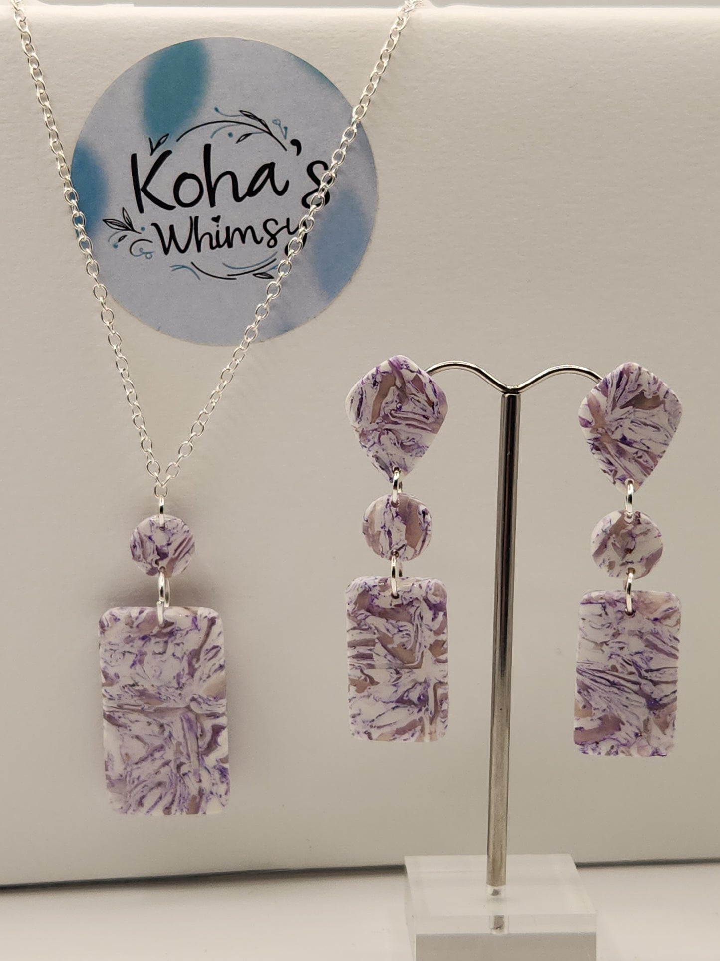 Violet Howlite Jewellery Set