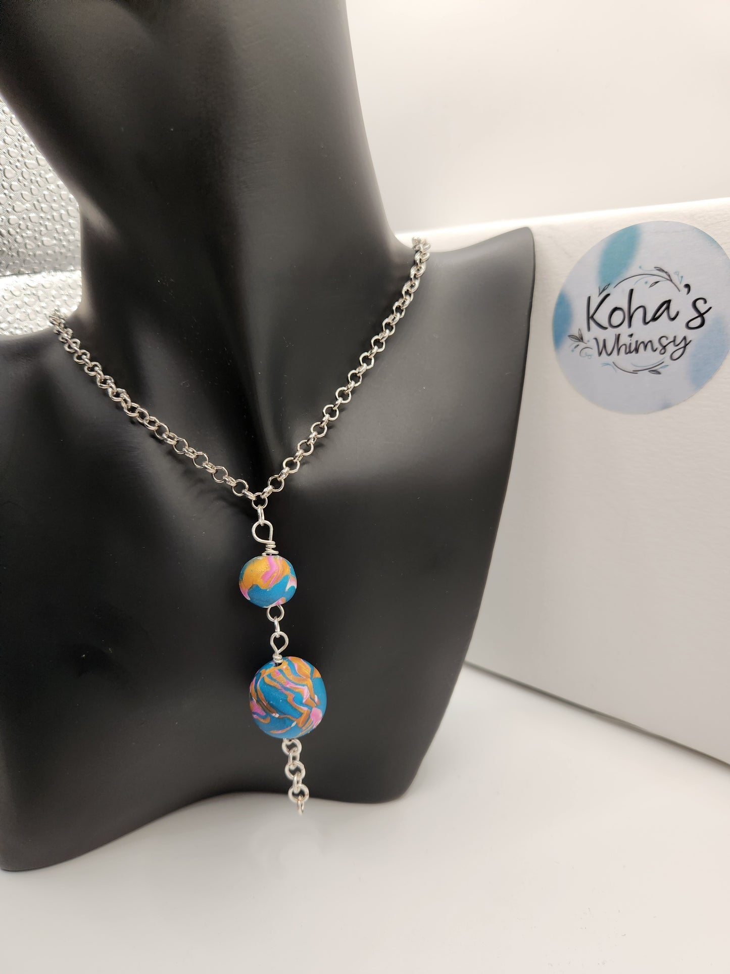 Coiled Wire Beaded Jewellery Set - One of a Kind