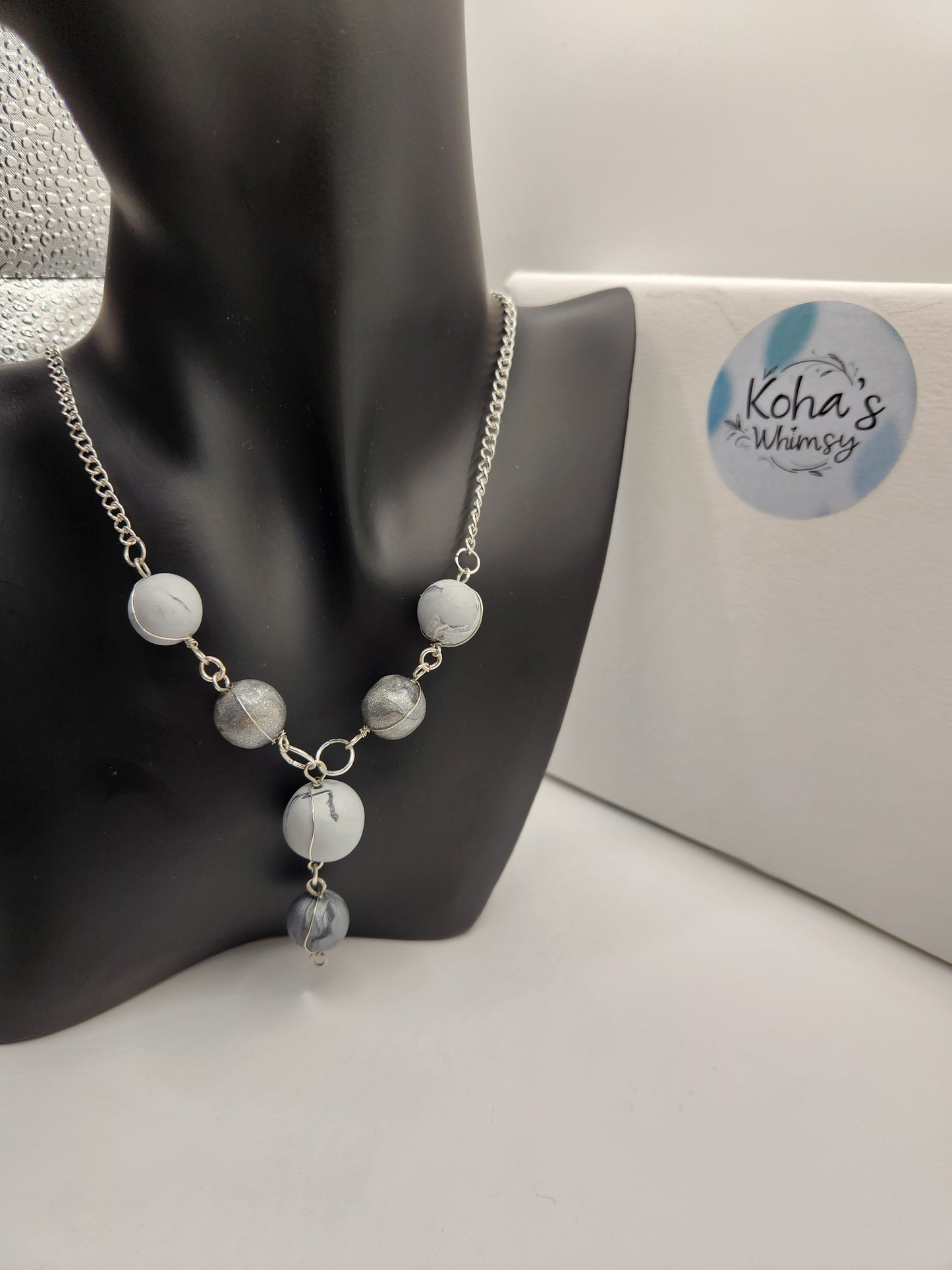 Silver Beaded Necklace