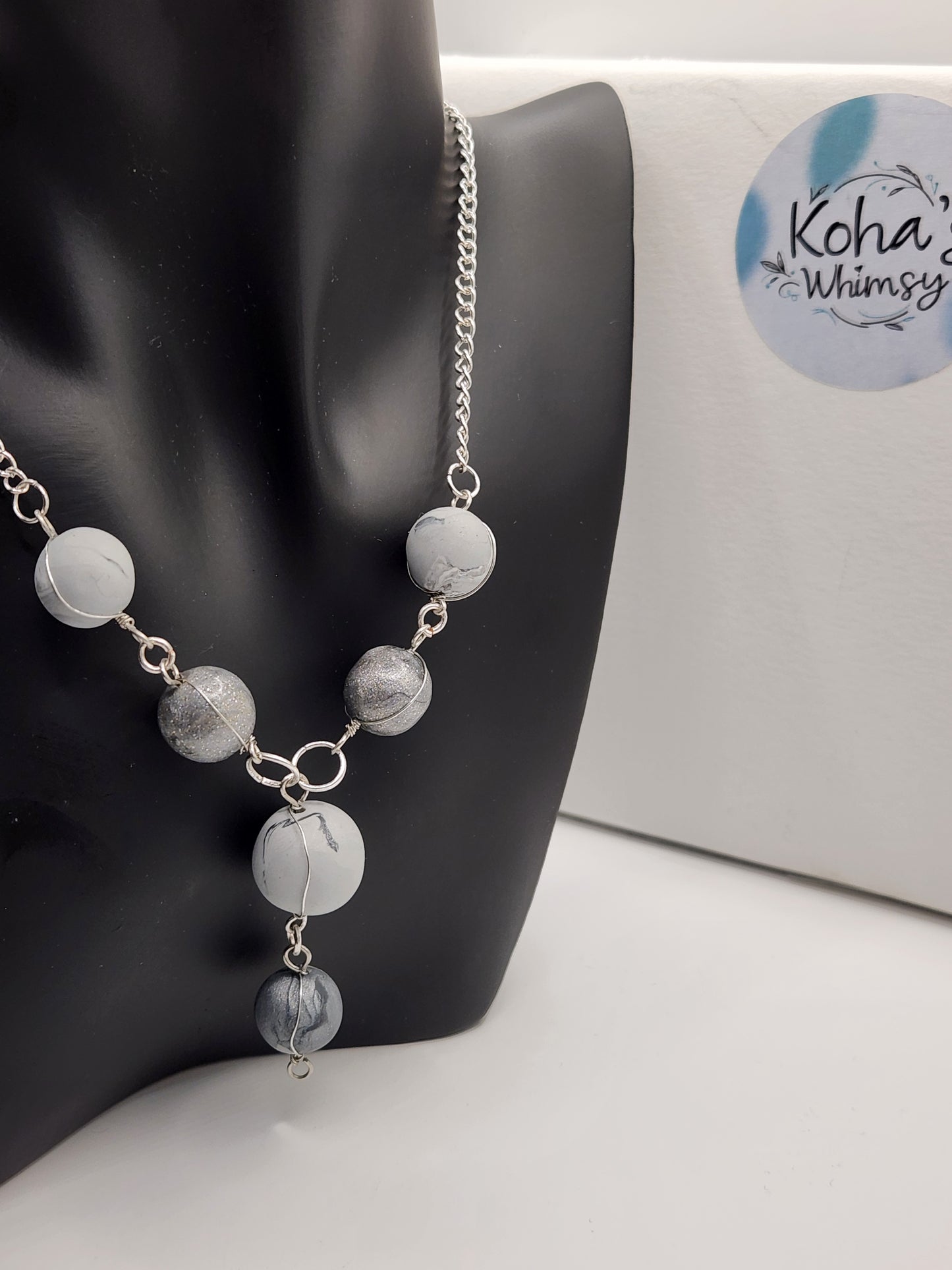 Silver Beaded Necklace