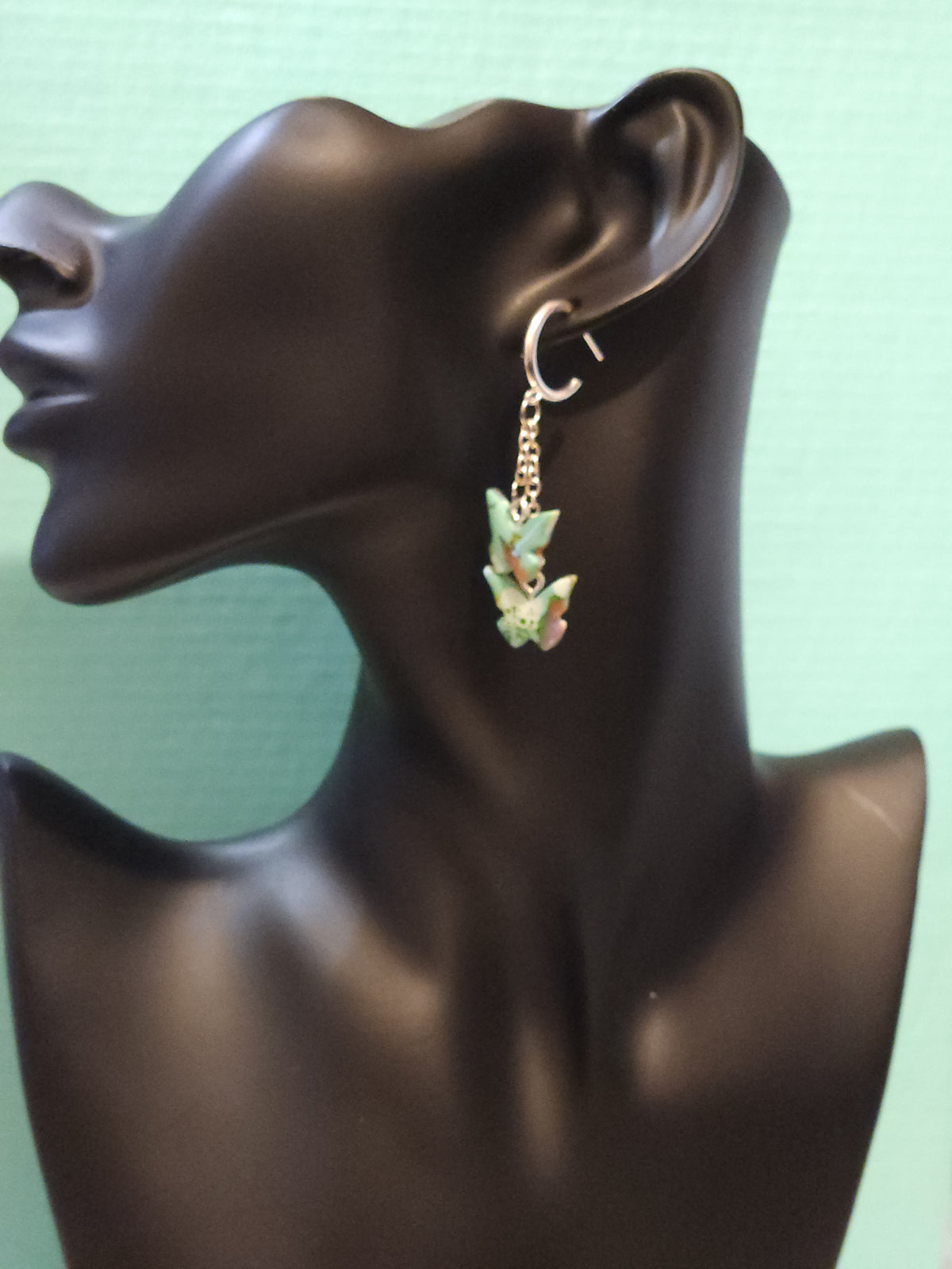 Spring Haze Butterfly Hoops
